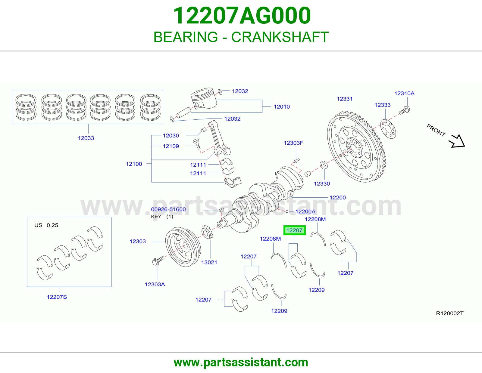 BEARING - CRANKSHAFT