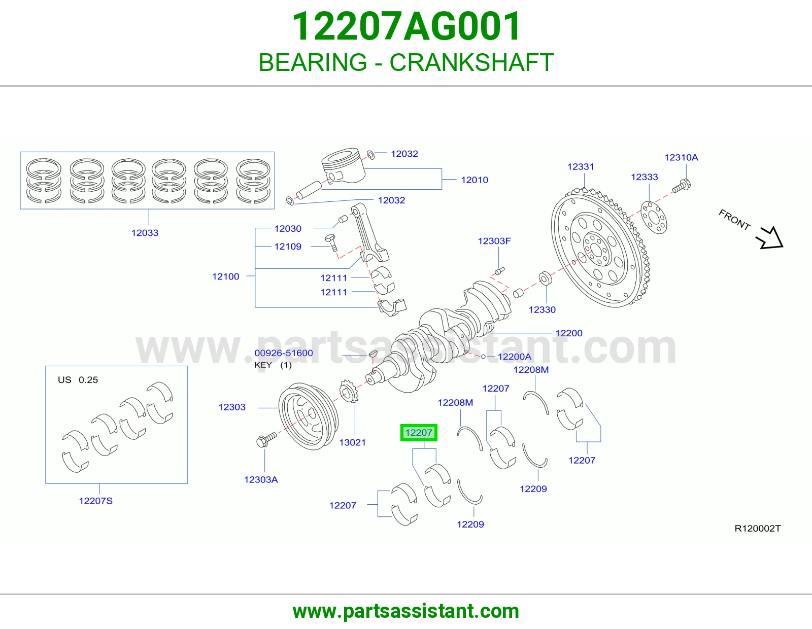 BEARING - CRANKSHAFT