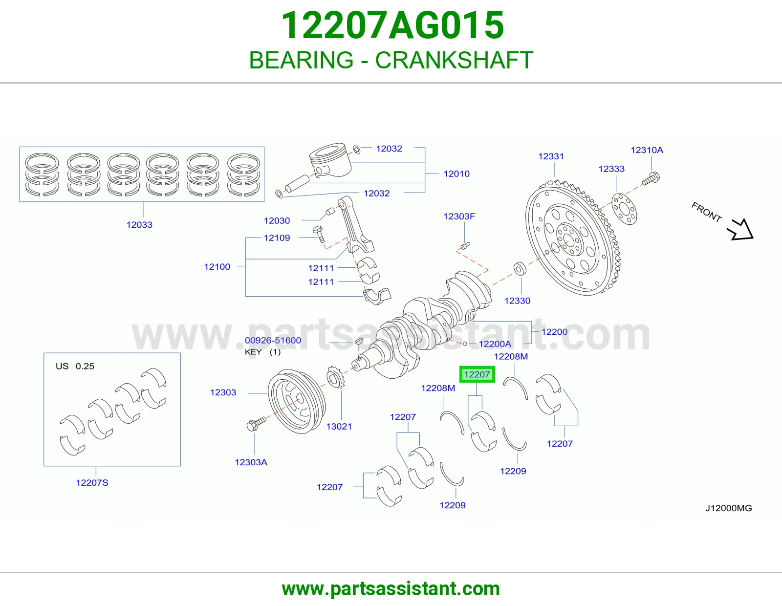 BEARING - CRANKSHAFT