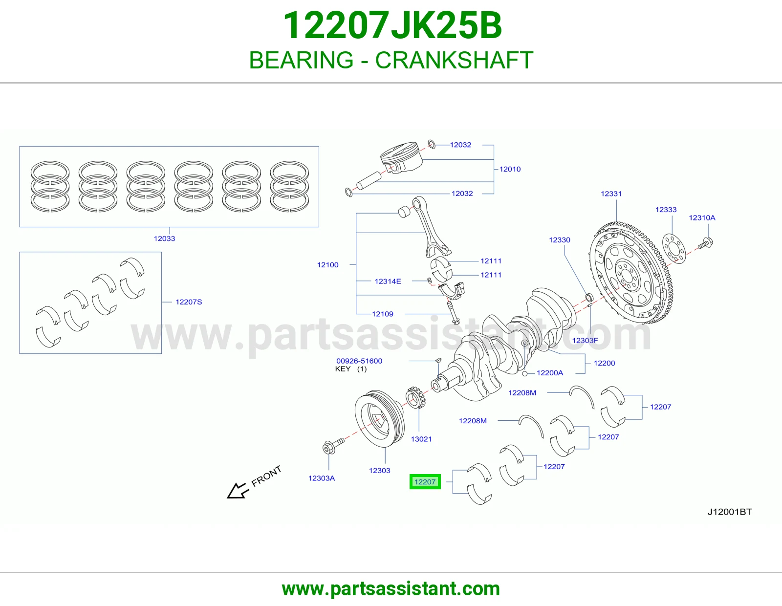 BEARING - CRANKSHAFT
