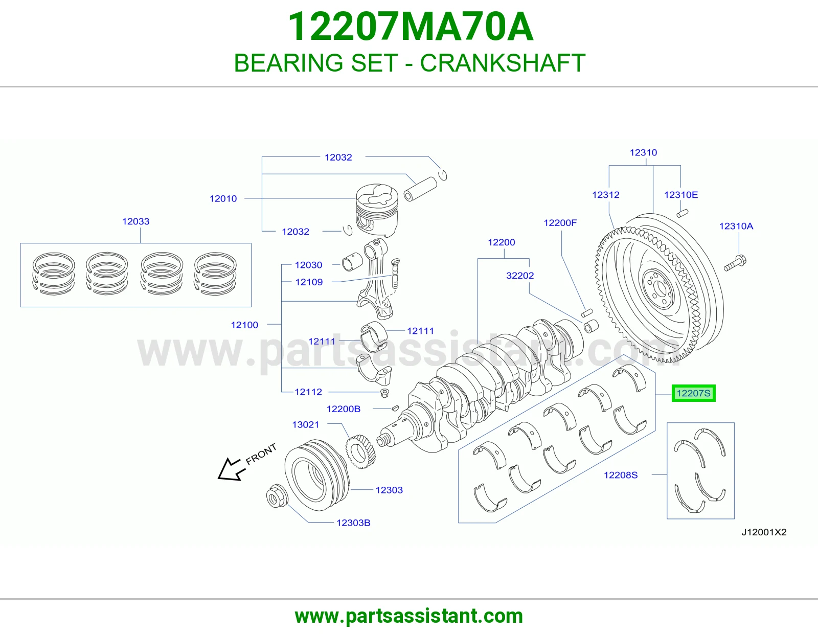BEARING SET - CRANKSHAFT