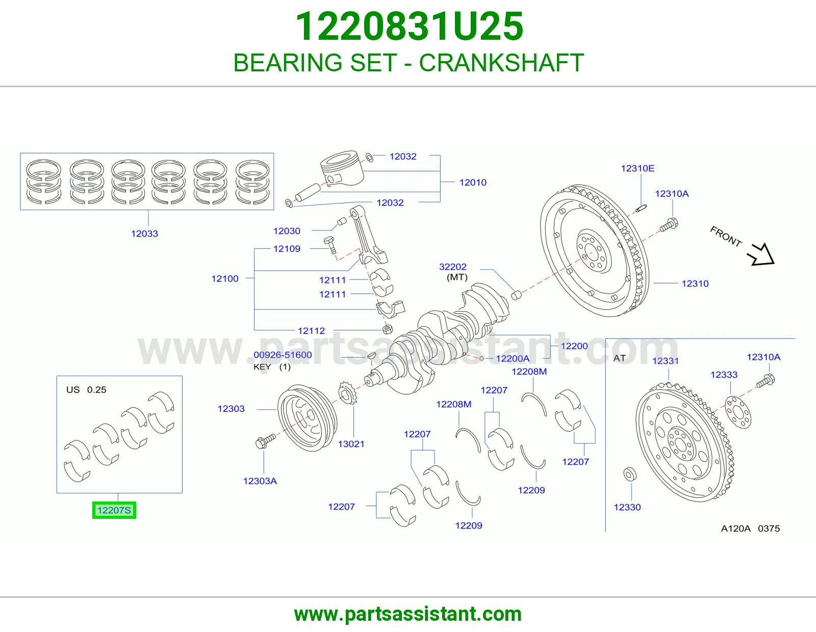 BEARING SET - CRANKSHAFT