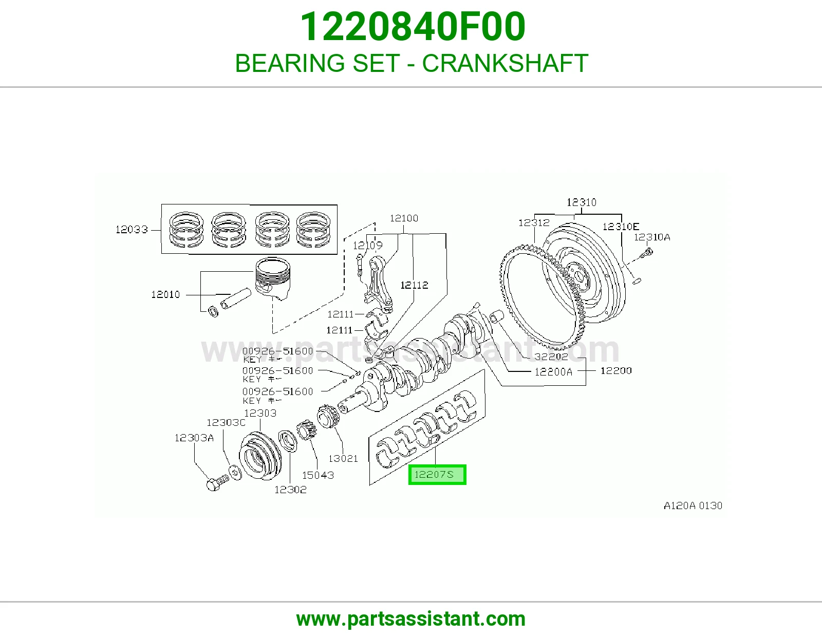 BEARING SET - CRANKSHAFT