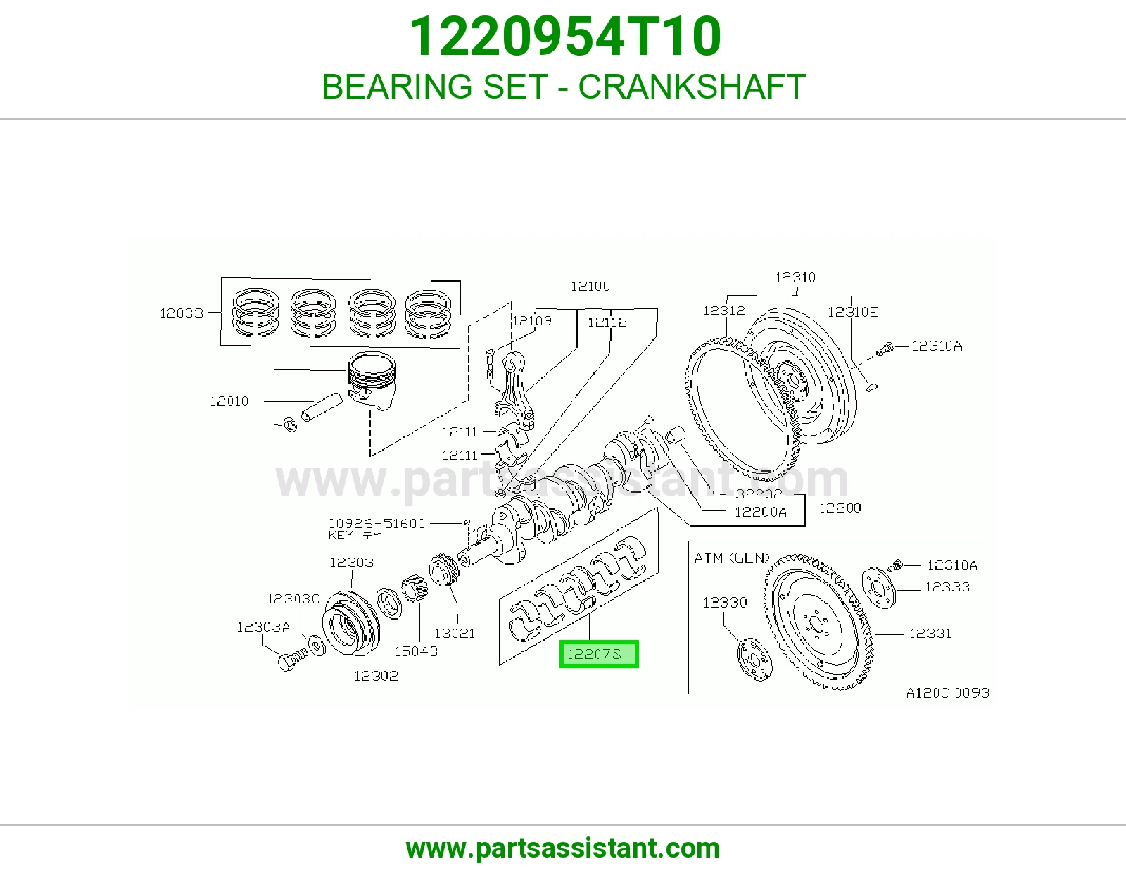 BEARING SET - CRANKSHAFT