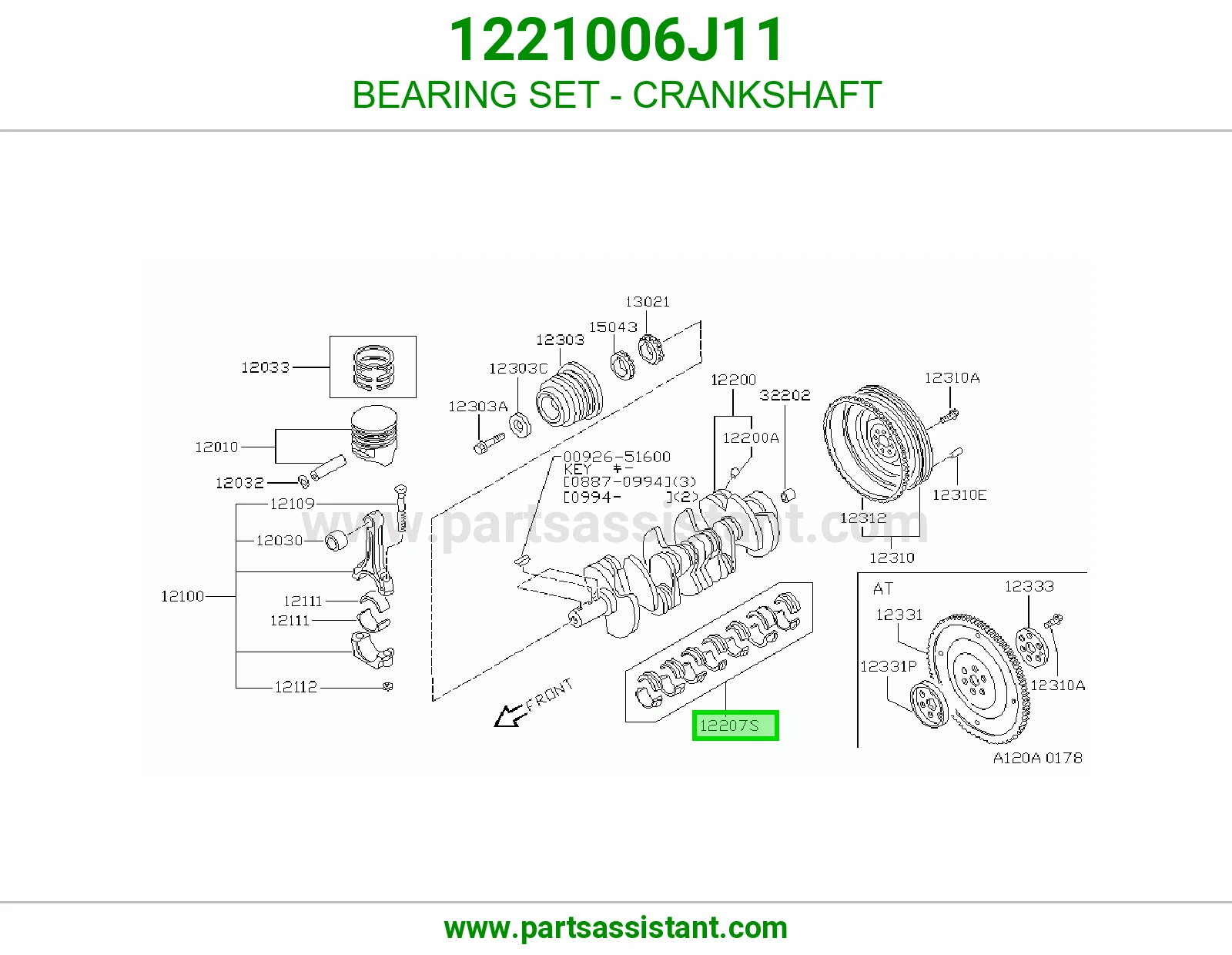 BEARING SET - CRANKSHAFT