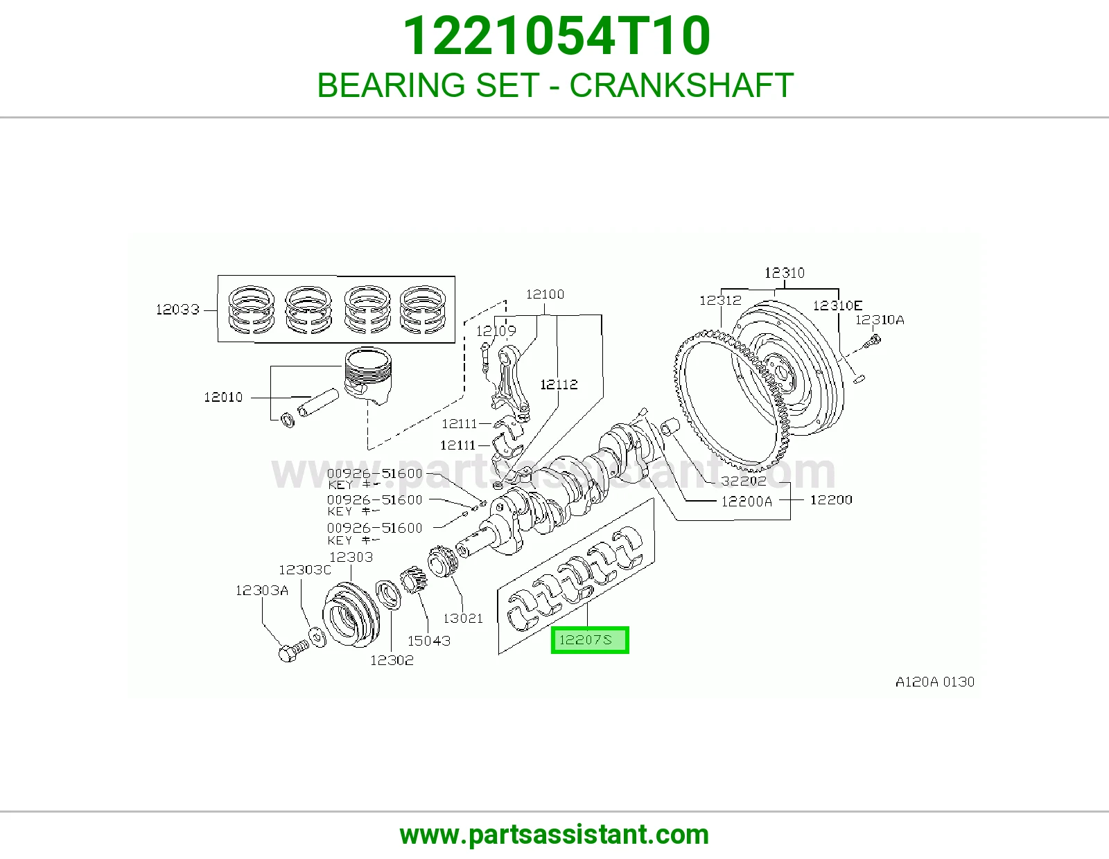 BEARING SET - CRANKSHAFT