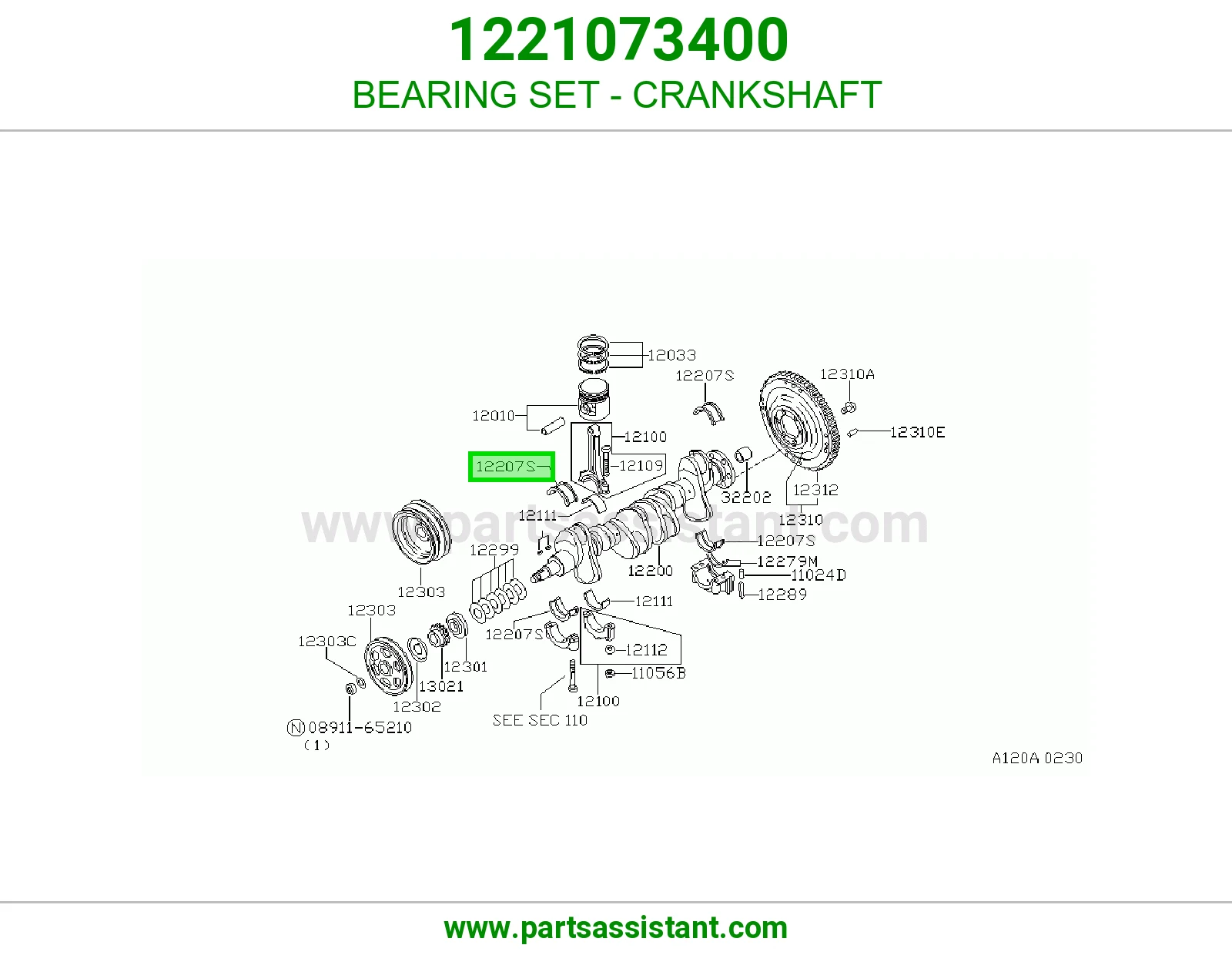 BEARING SET - CRANKSHAFT