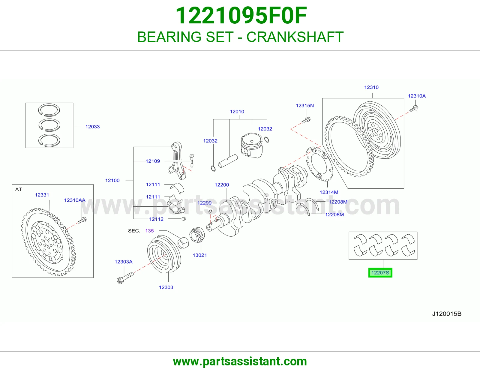 BEARING SET - CRANKSHAFT