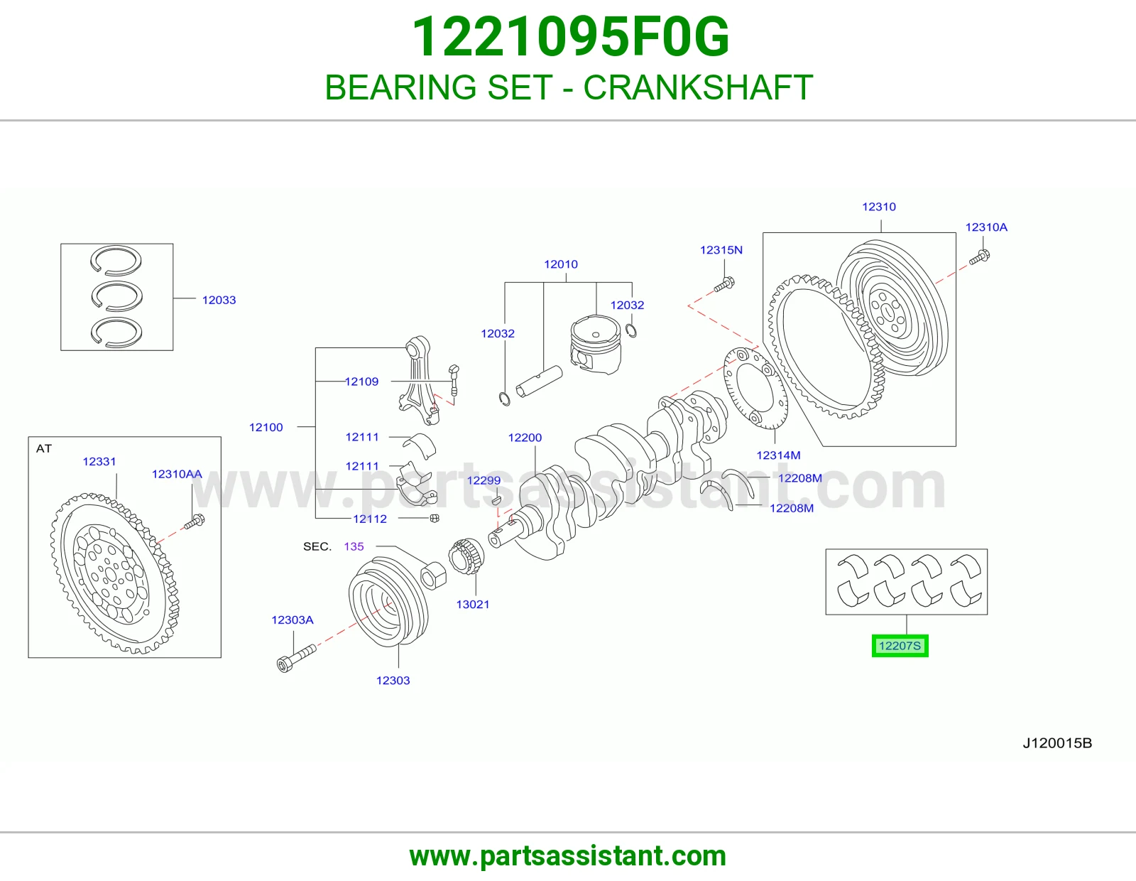 BEARING SET - CRANKSHAFT