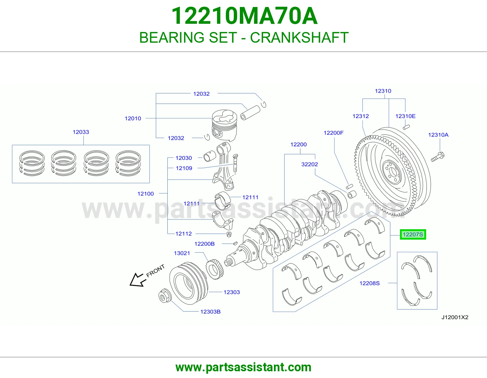 BEARING SET - CRANKSHAFT