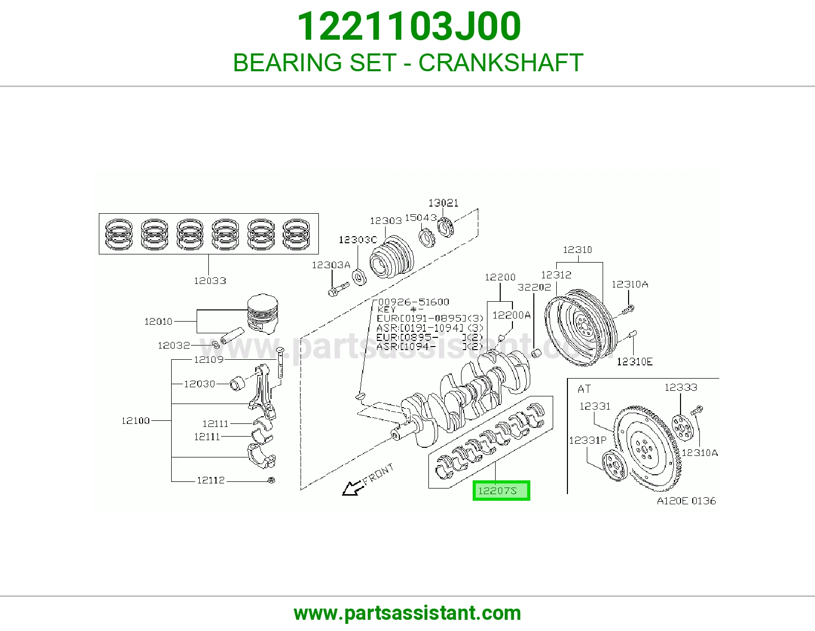 BEARING SET - CRANKSHAFT
