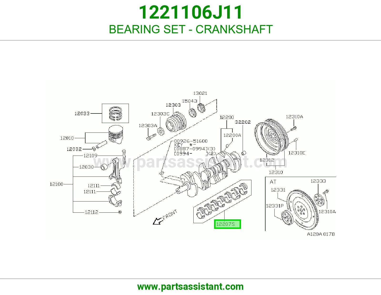 BEARING SET - CRANKSHAFT