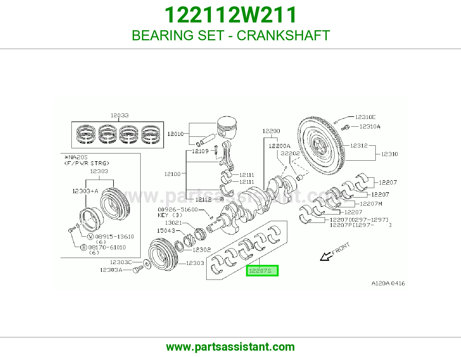 BEARING SET - CRANKSHAFT