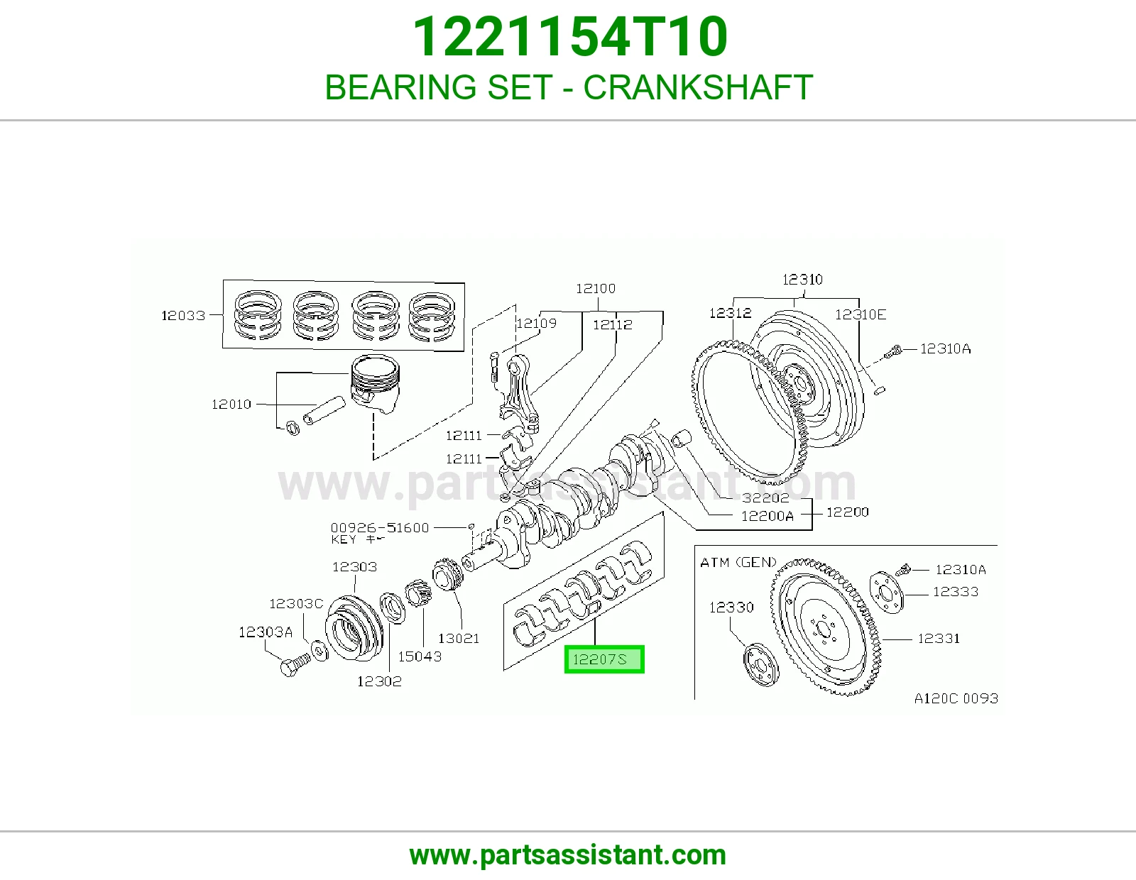 BEARING SET - CRANKSHAFT