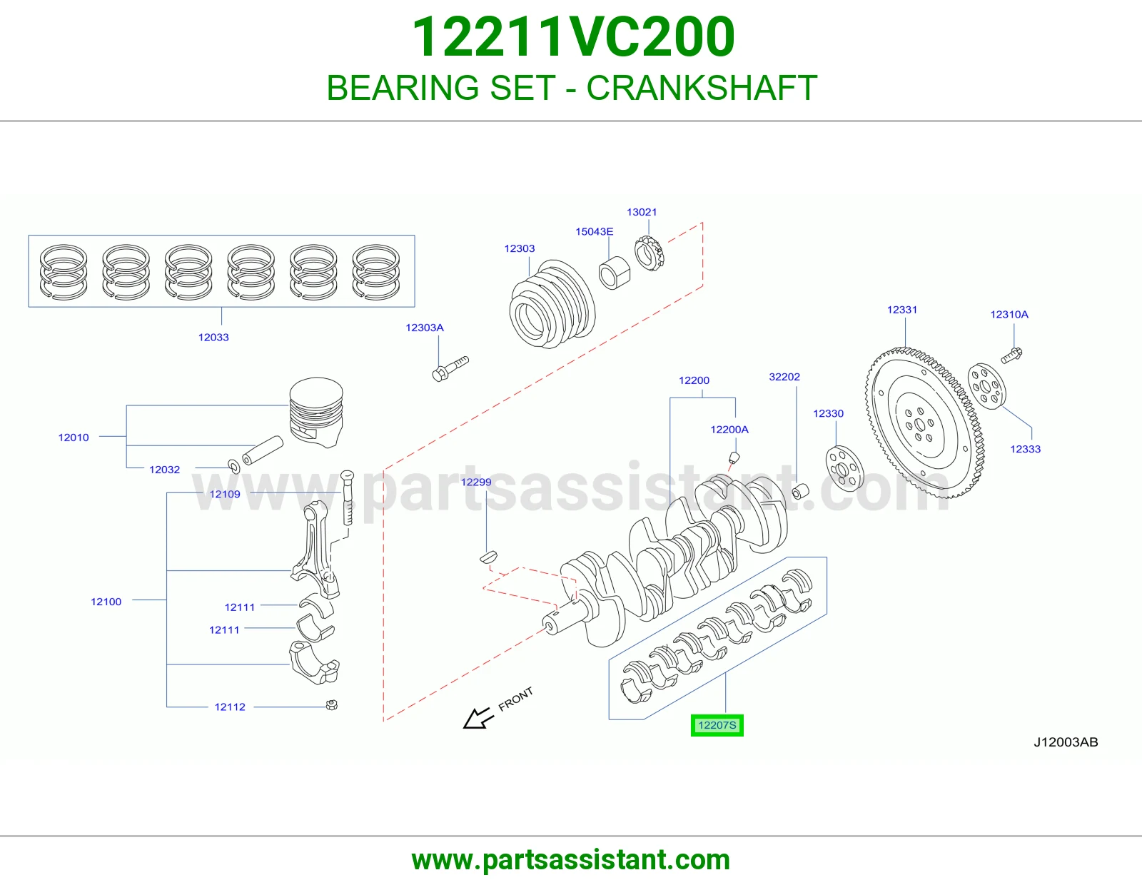 BEARING SET - CRANKSHAFT