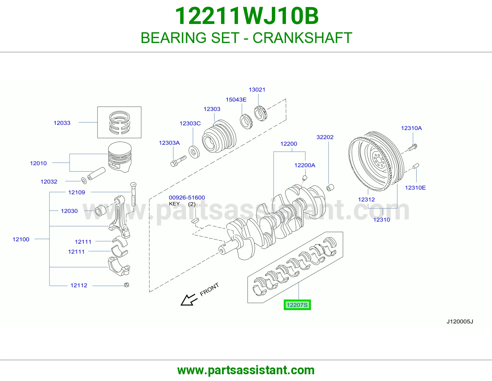 BEARING SET - CRANKSHAFT