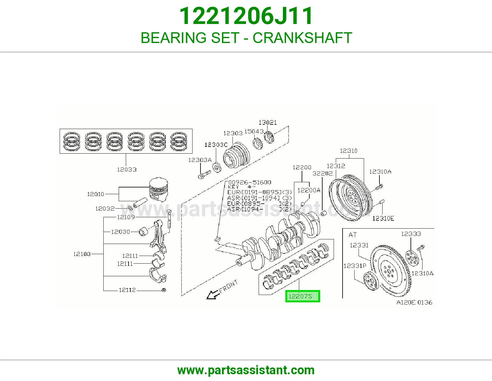 BEARING SET - CRANKSHAFT