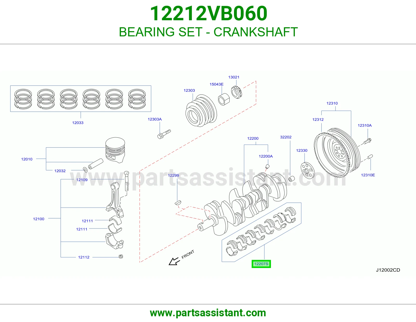 BEARING SET - CRANKSHAFT