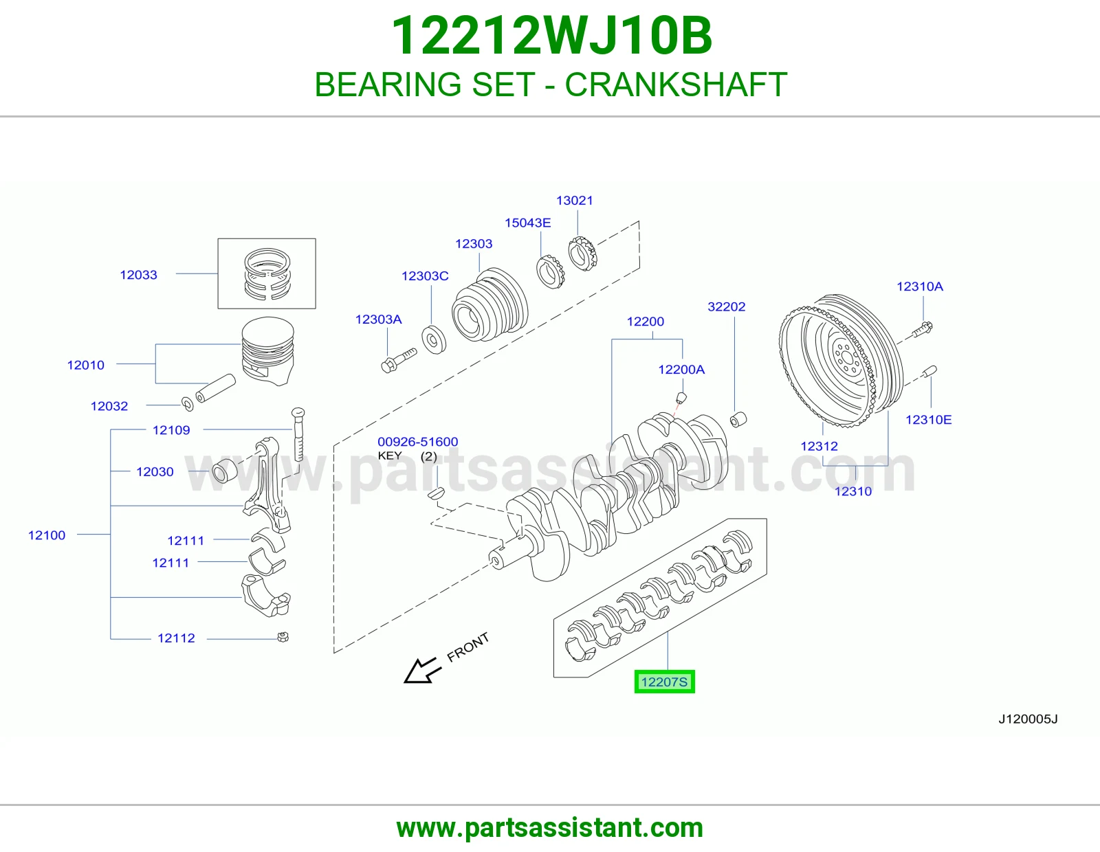 BEARING SET - CRANKSHAFT