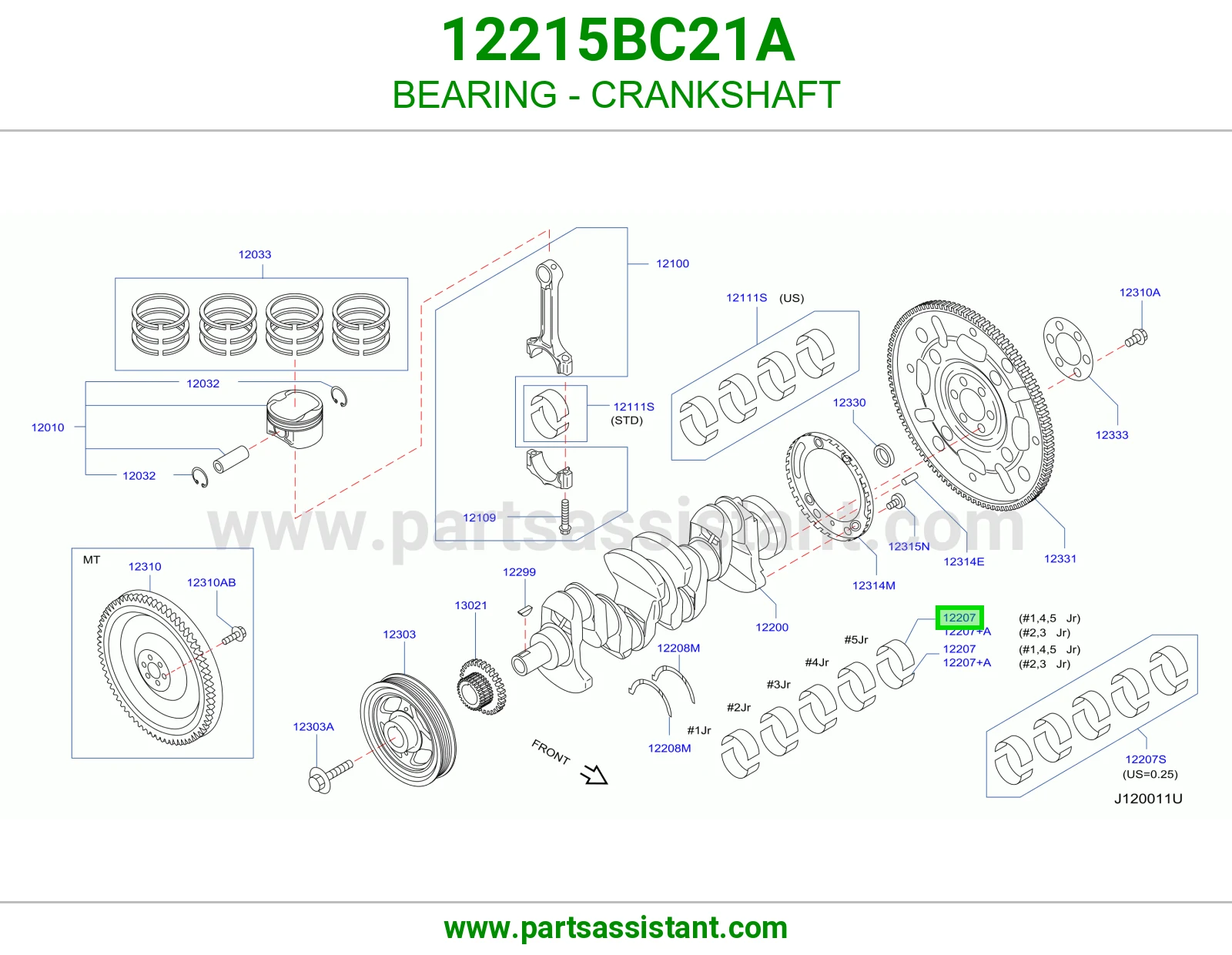 BEARING - CRANKSHAFT