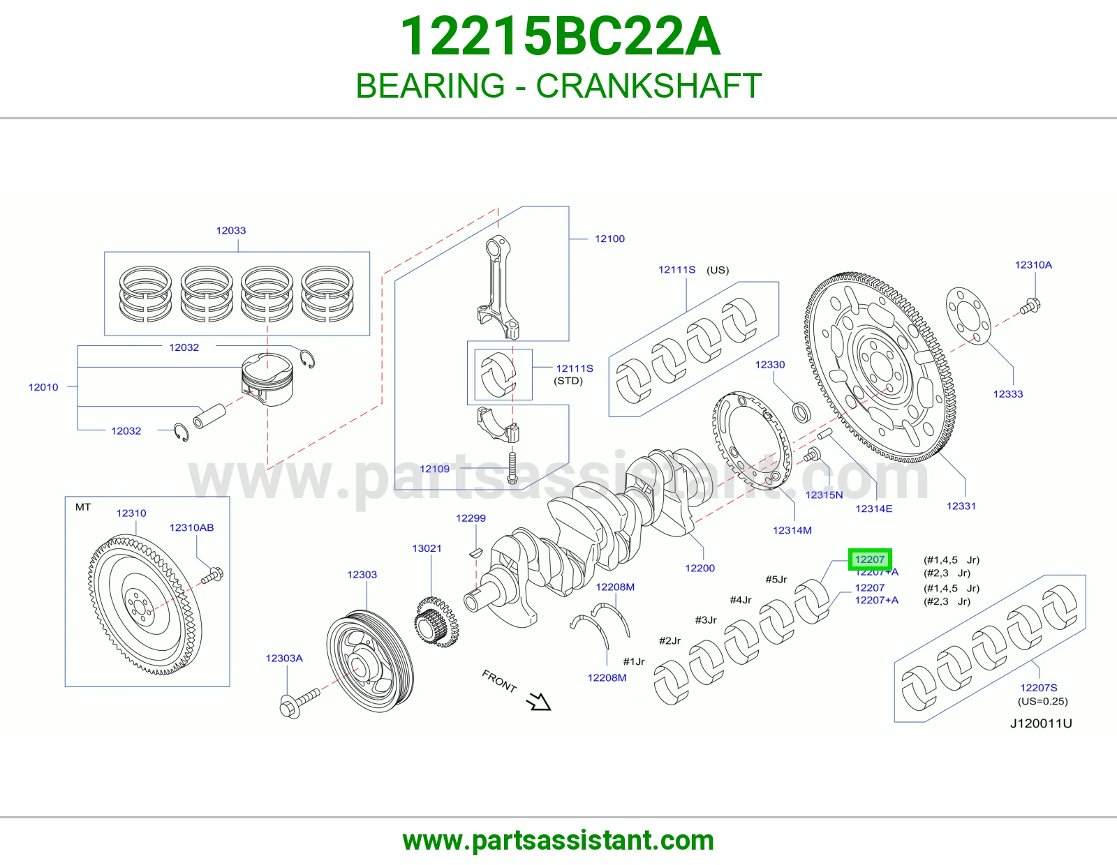 BEARING - CRANKSHAFT