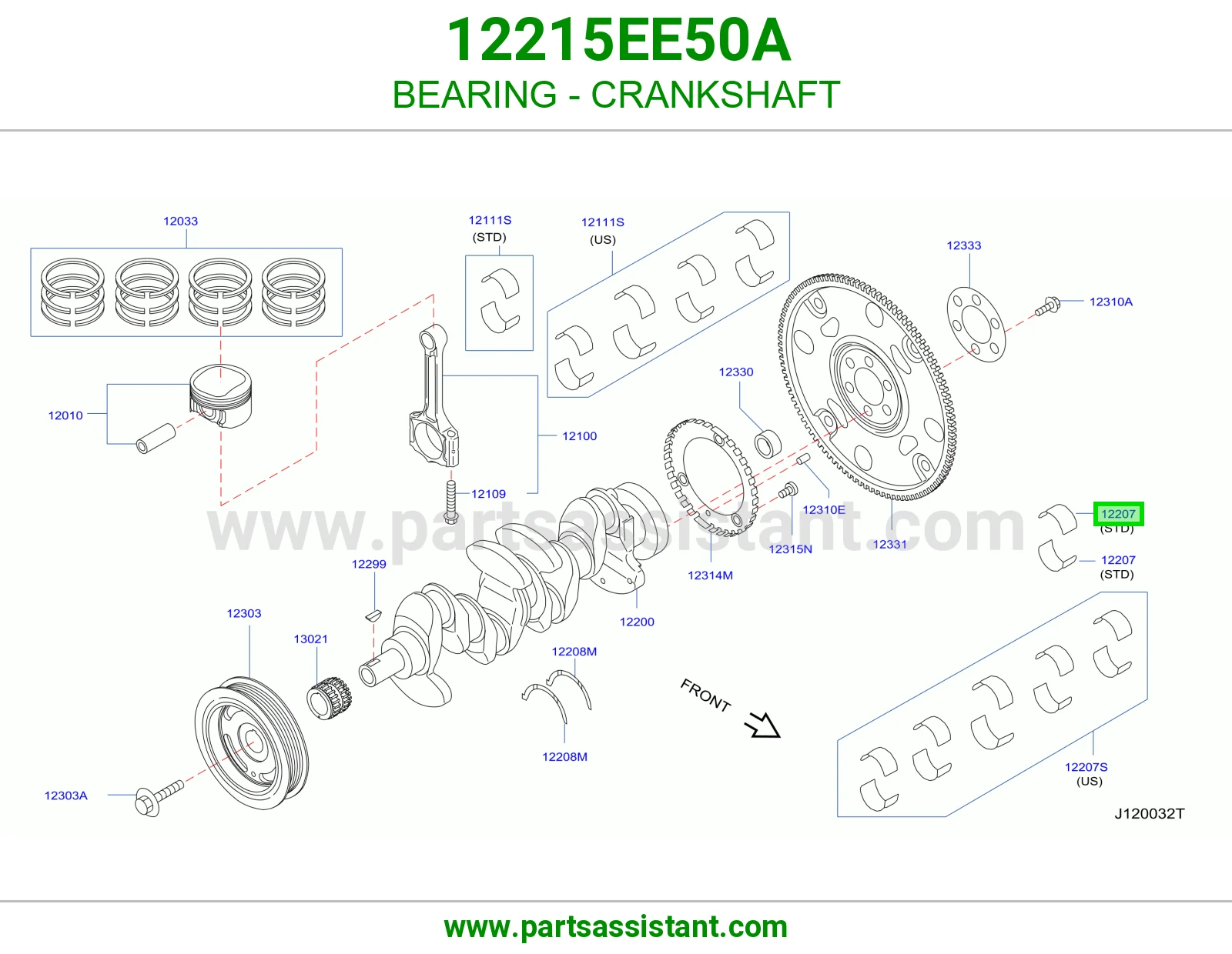 BEARING - CRANKSHAFT