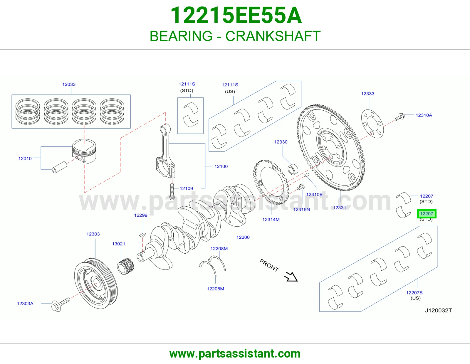 BEARING - CRANKSHAFT