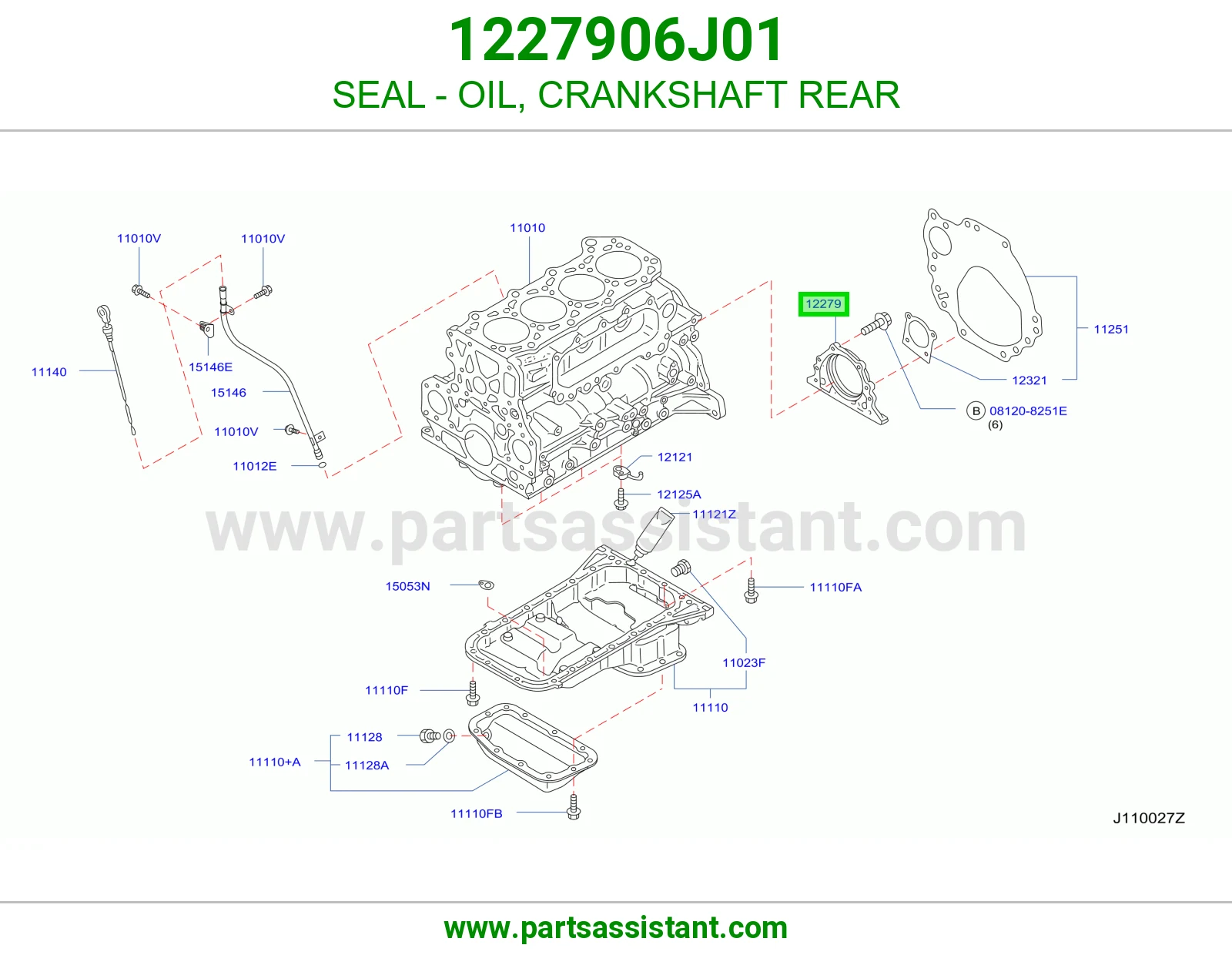 SEAL - OIL, CRANKSHAFT REAR