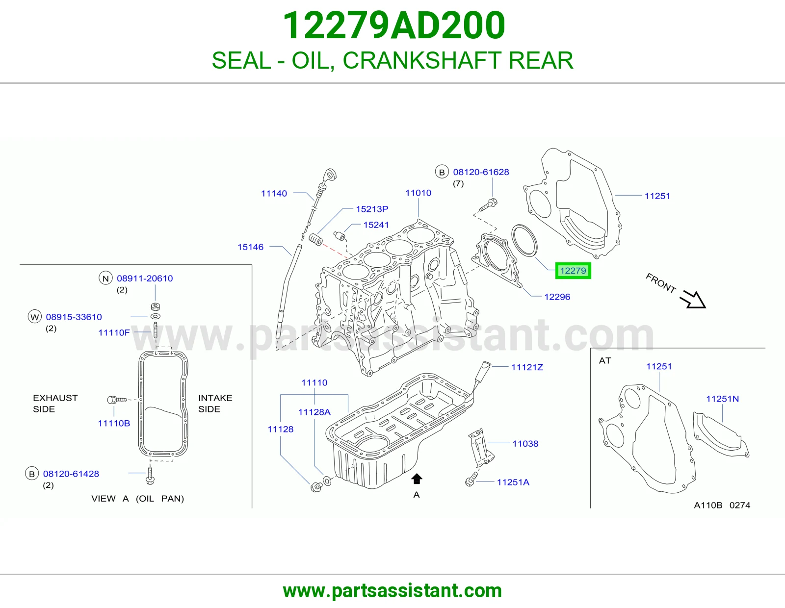 SEAL - OIL, CRANKSHAFT REAR
