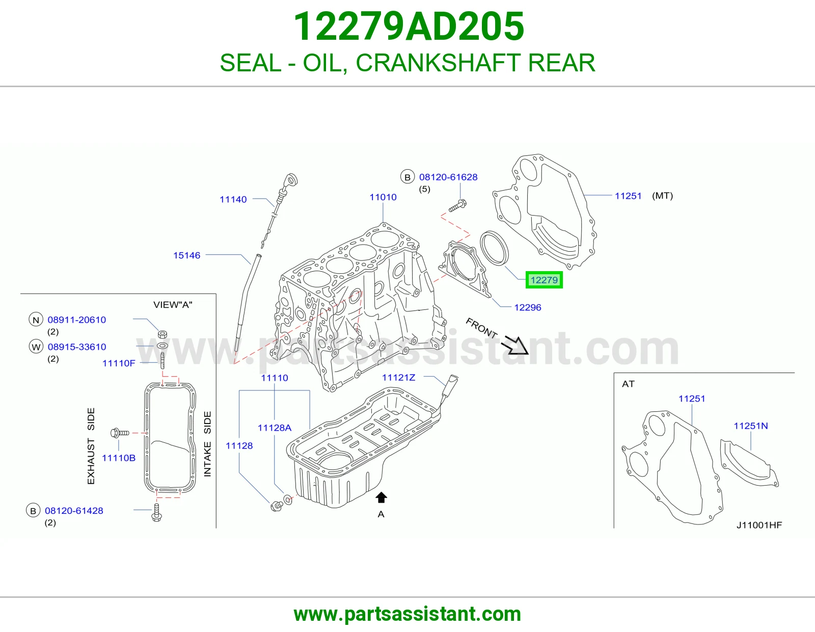 SEAL - OIL, CRANKSHAFT REAR