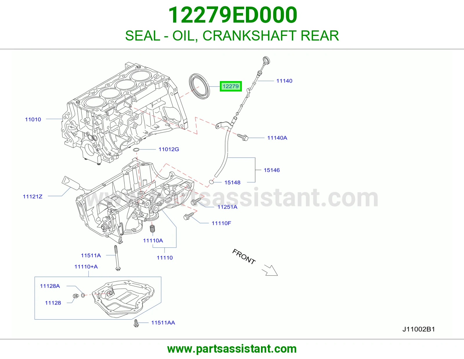 SEAL - OIL, CRANKSHAFT REAR