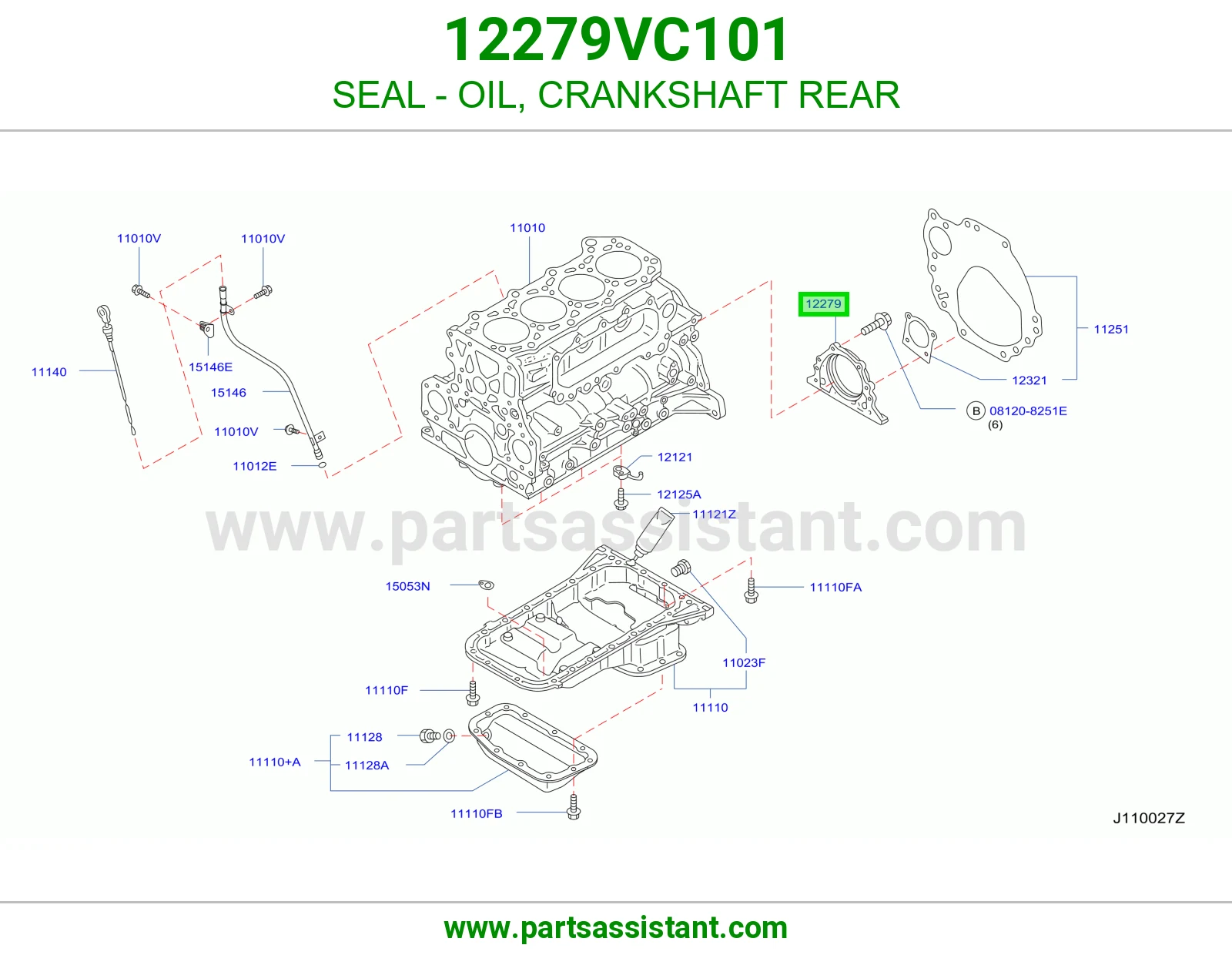 SEAL - OIL, CRANKSHAFT REAR