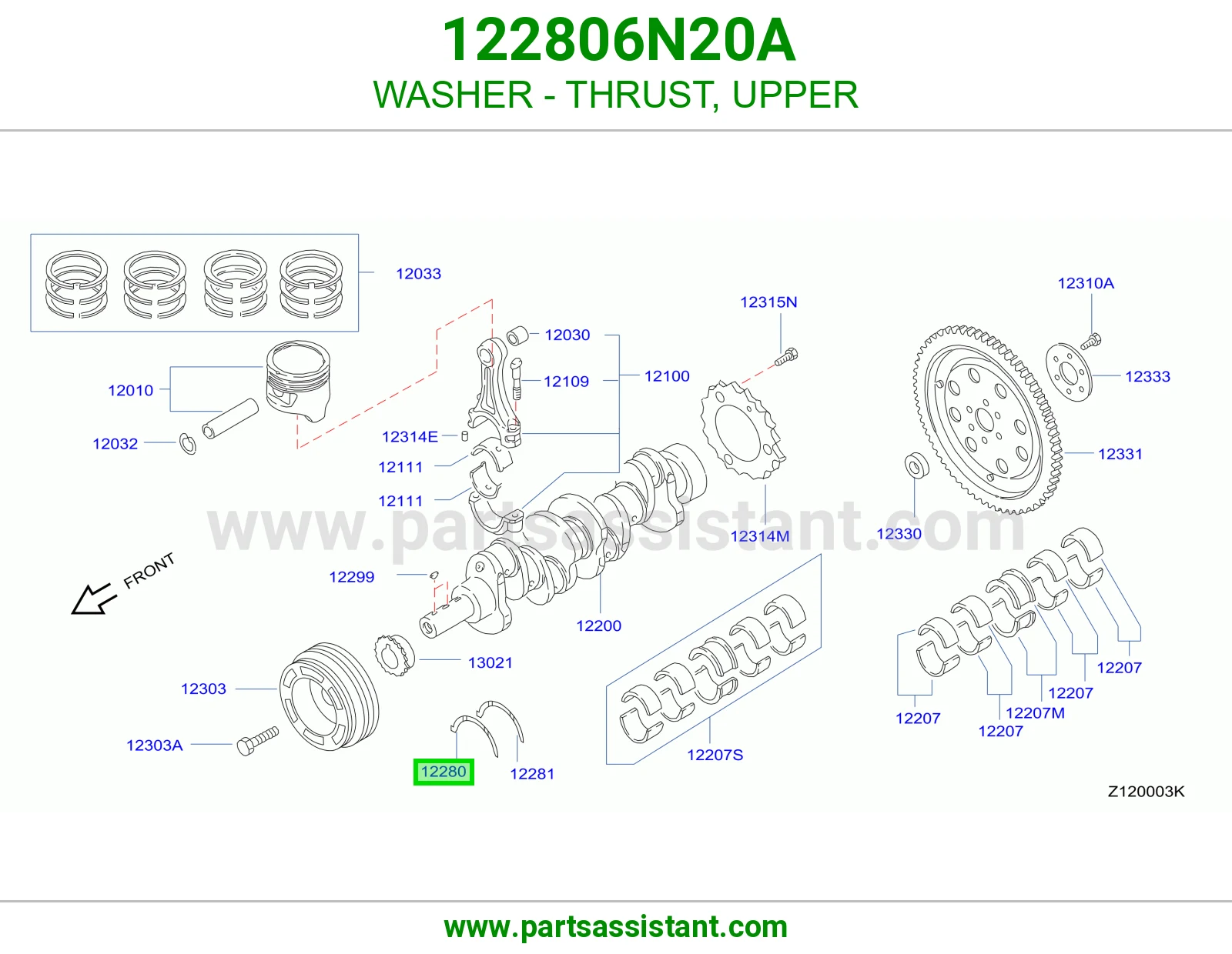 WASHER - THRUST, UPPER