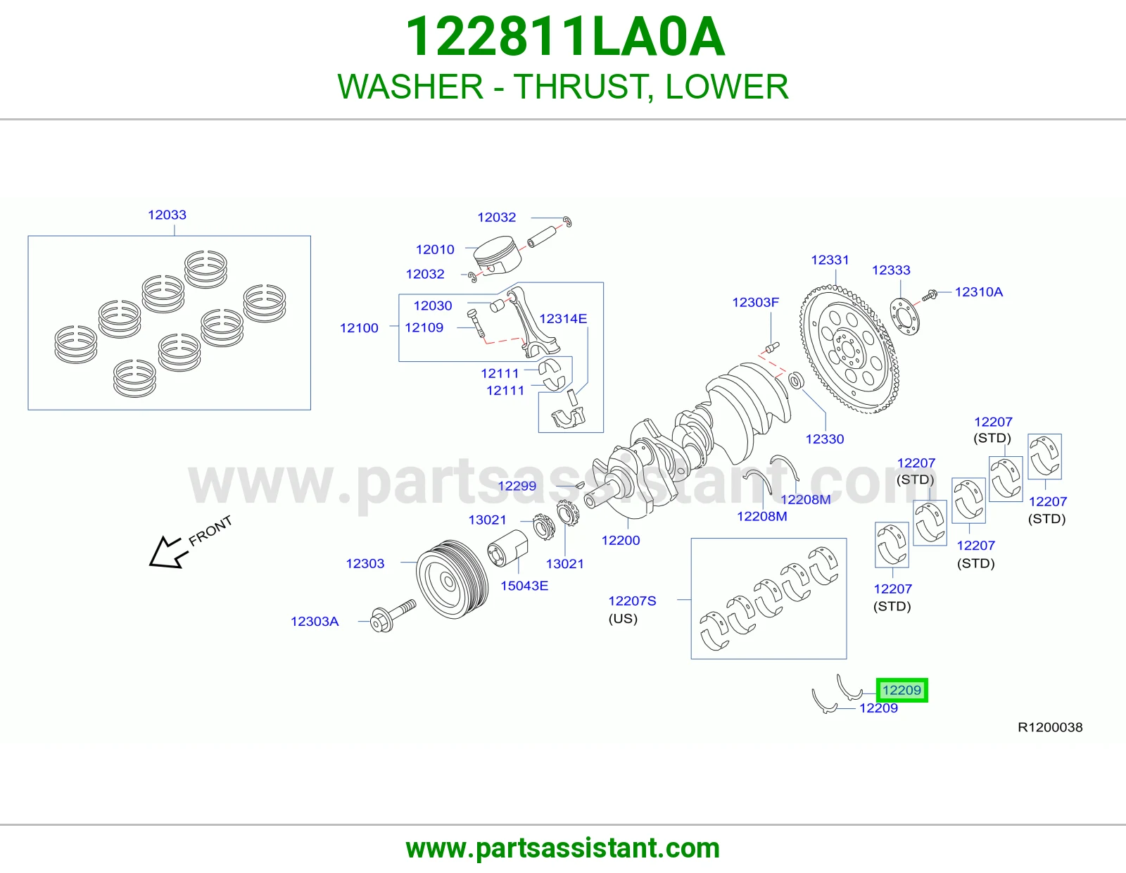 WASHER - THRUST, LOWER