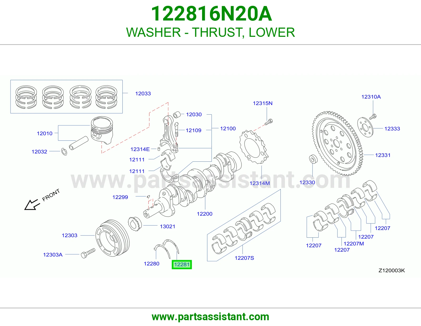 WASHER - THRUST, LOWER
