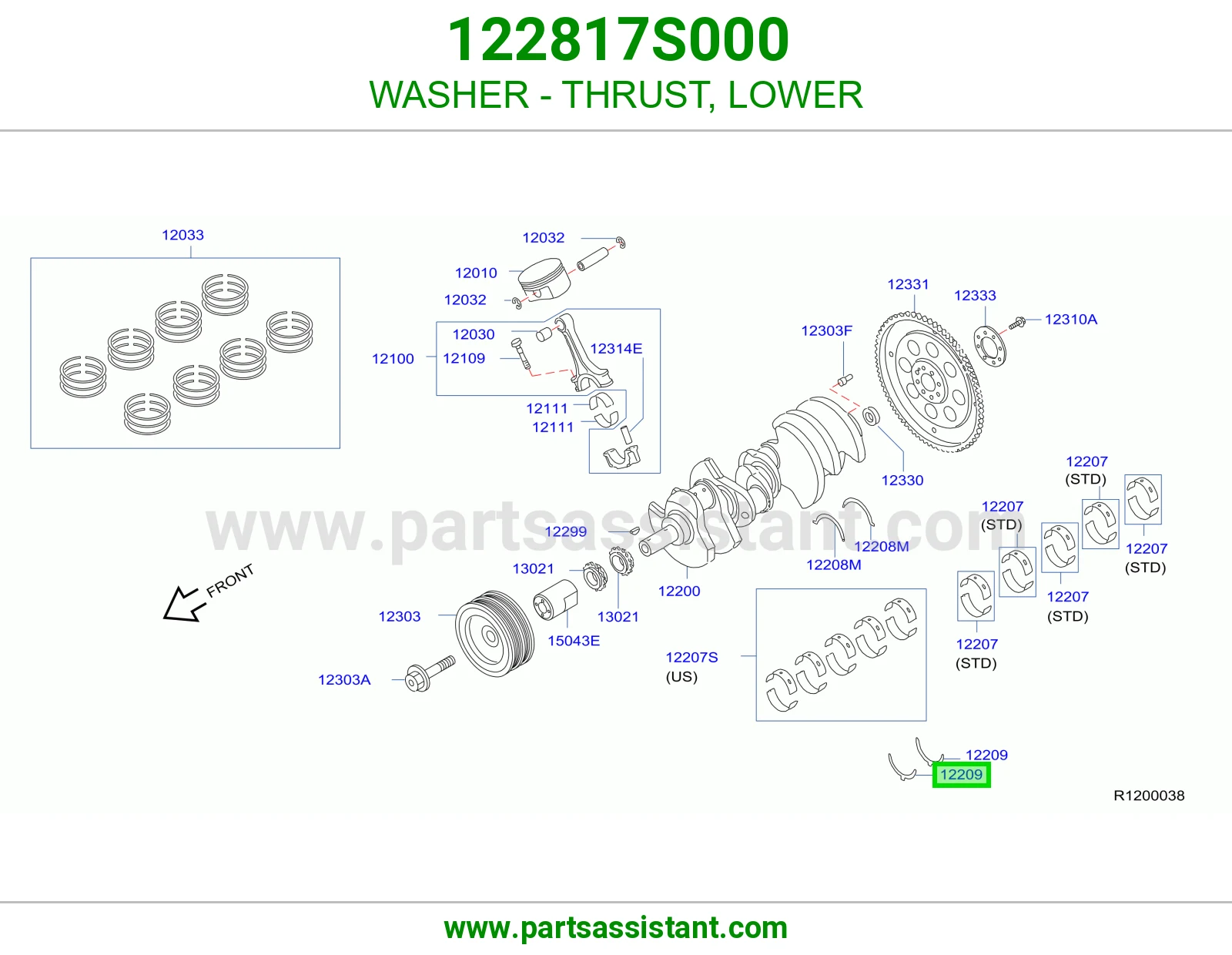 WASHER - THRUST, LOWER