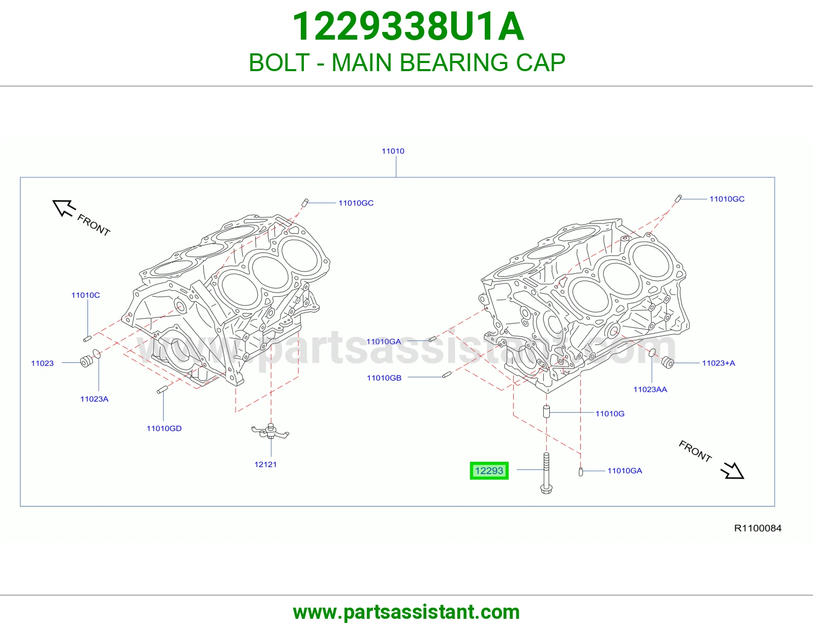 BOLT - MAIN BEARING CAP