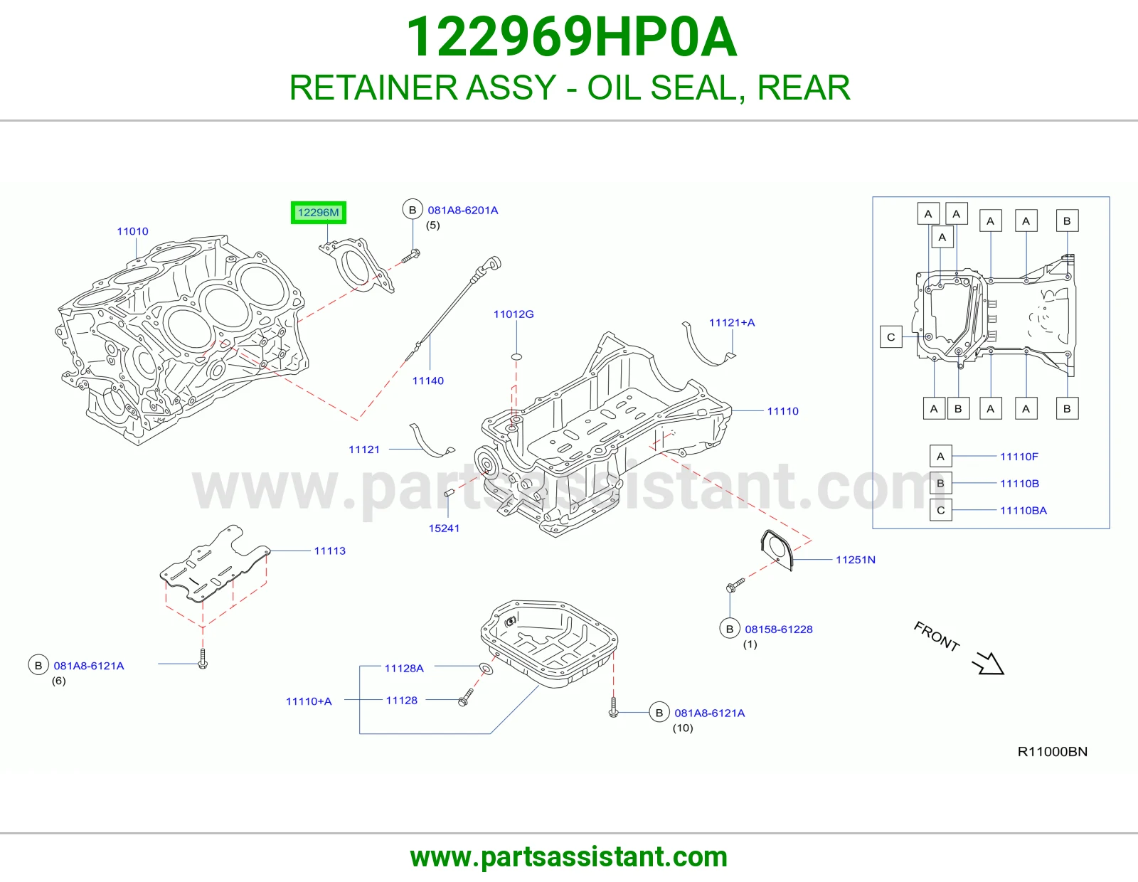 RETAINER ASSY - OIL SEAL, REAR
