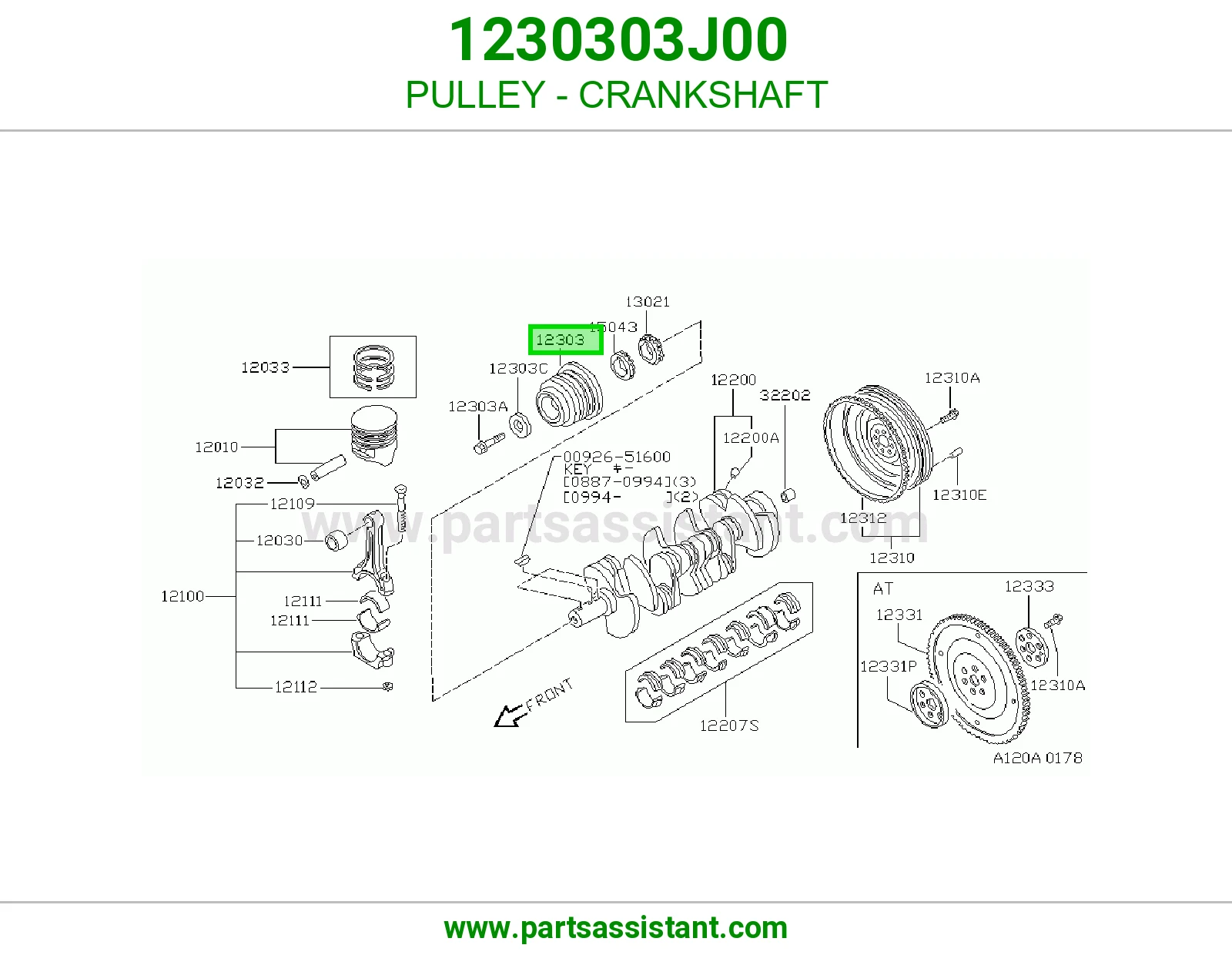 PULLEY - CRANKSHAFT