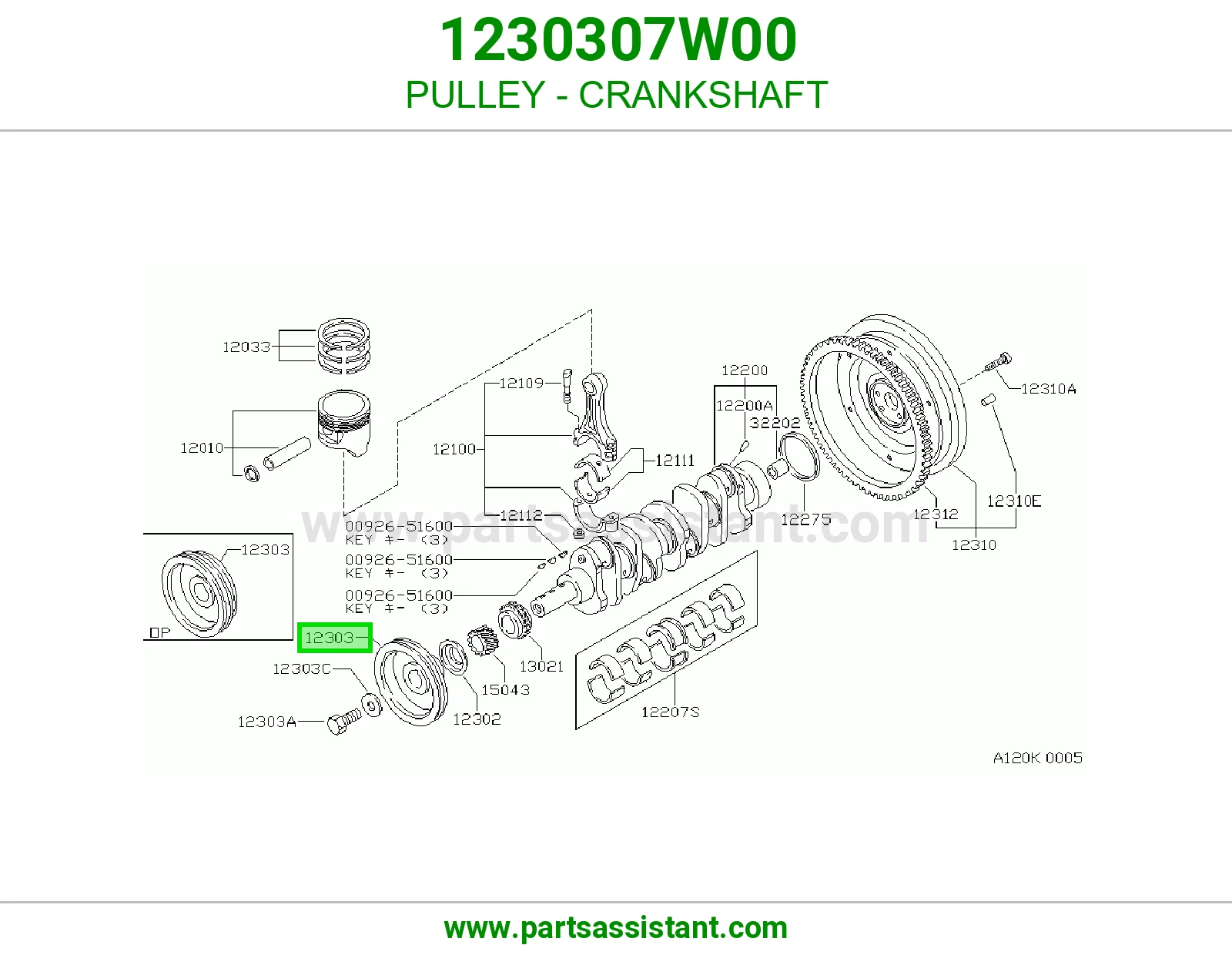 PULLEY - CRANKSHAFT