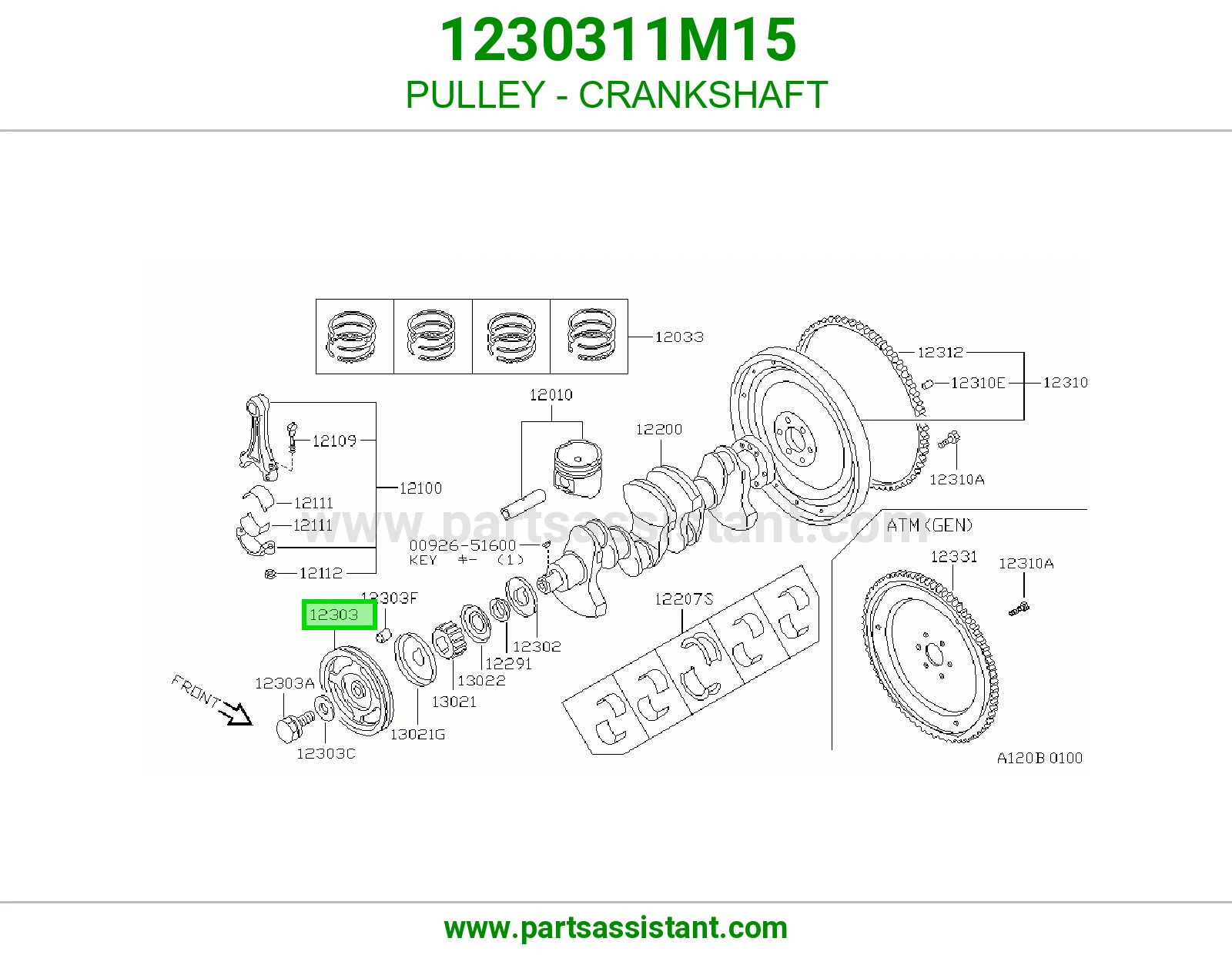 PULLEY - CRANKSHAFT