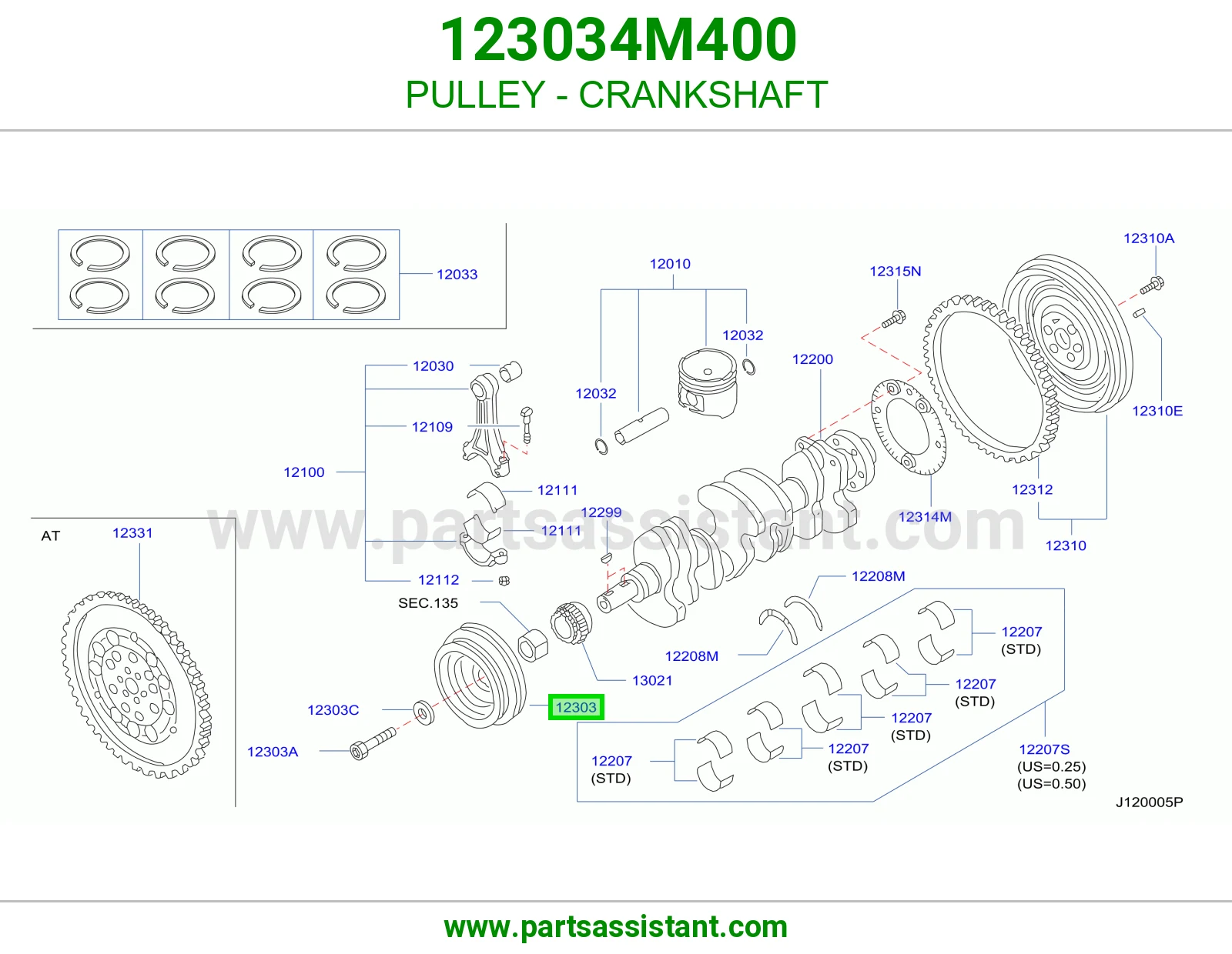 PULLEY - CRANKSHAFT