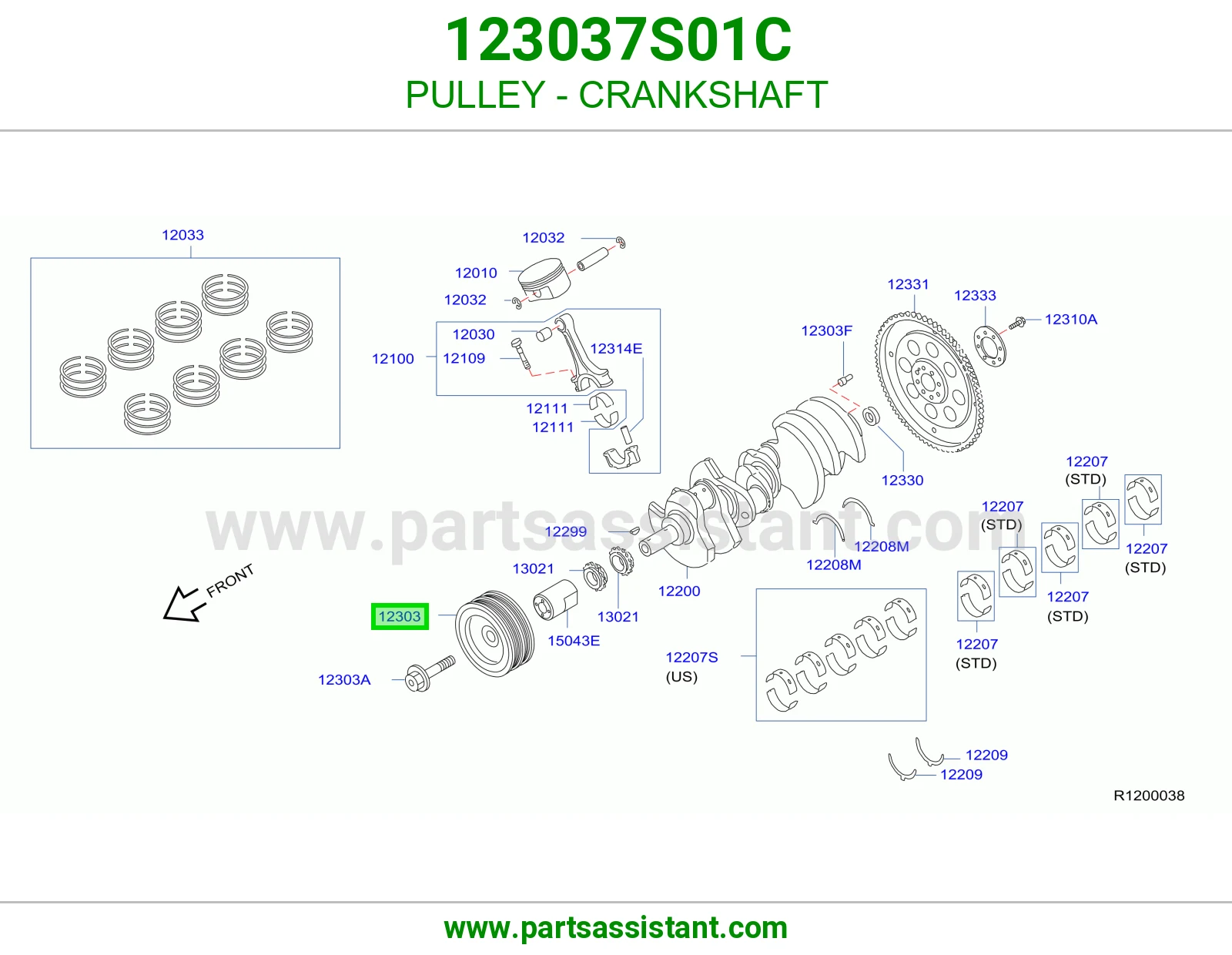 PULLEY - CRANKSHAFT