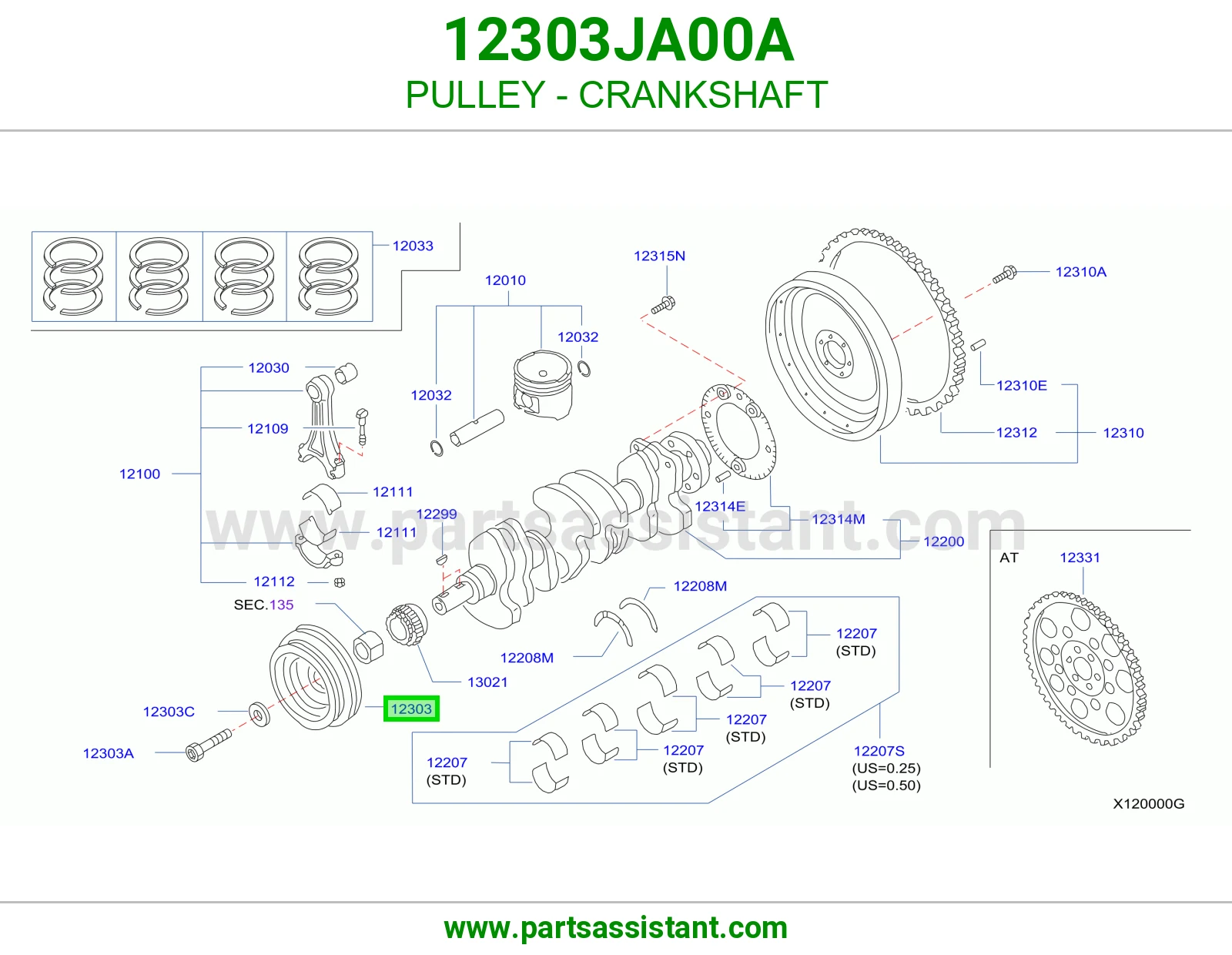 PULLEY - CRANKSHAFT