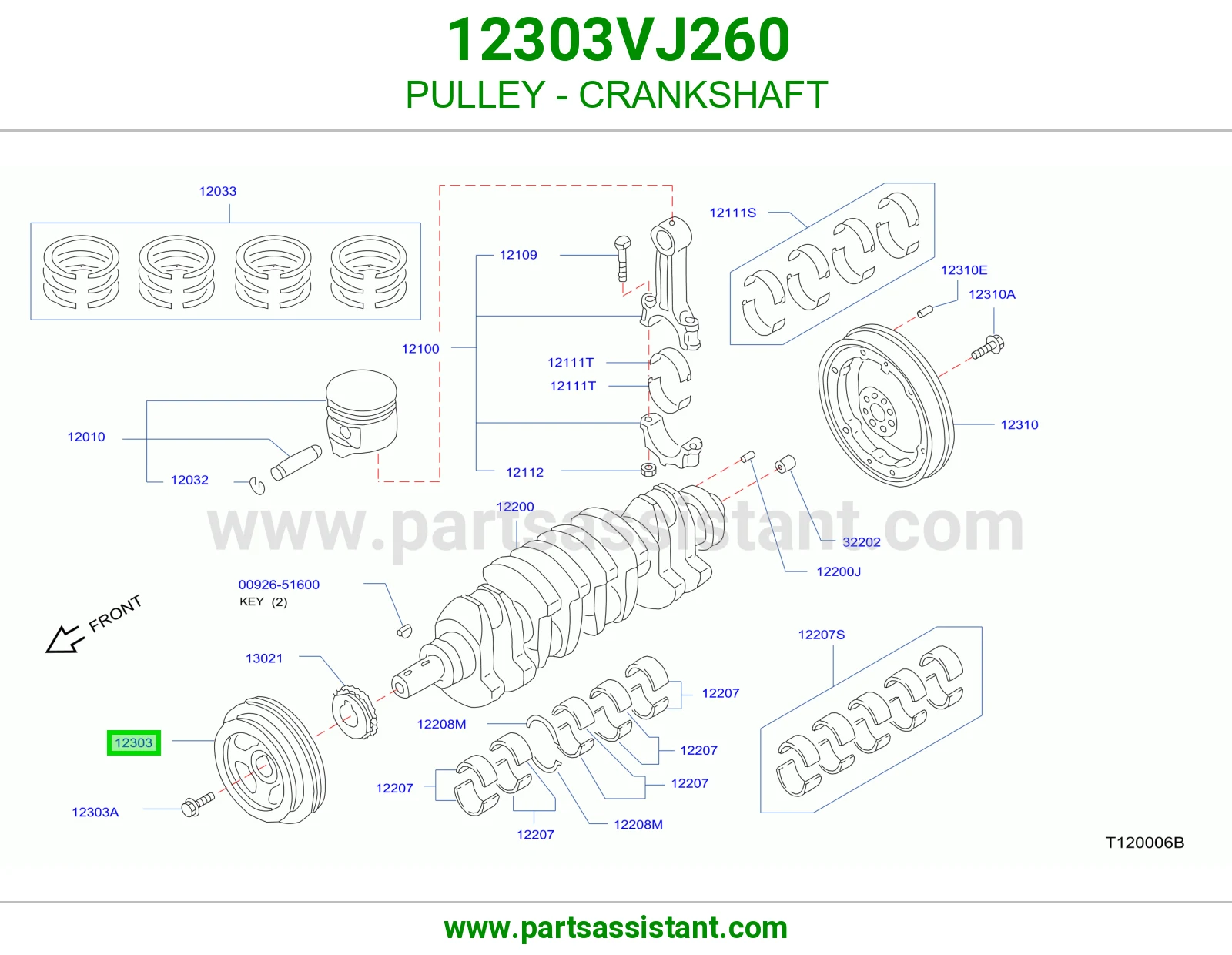 PULLEY - CRANKSHAFT