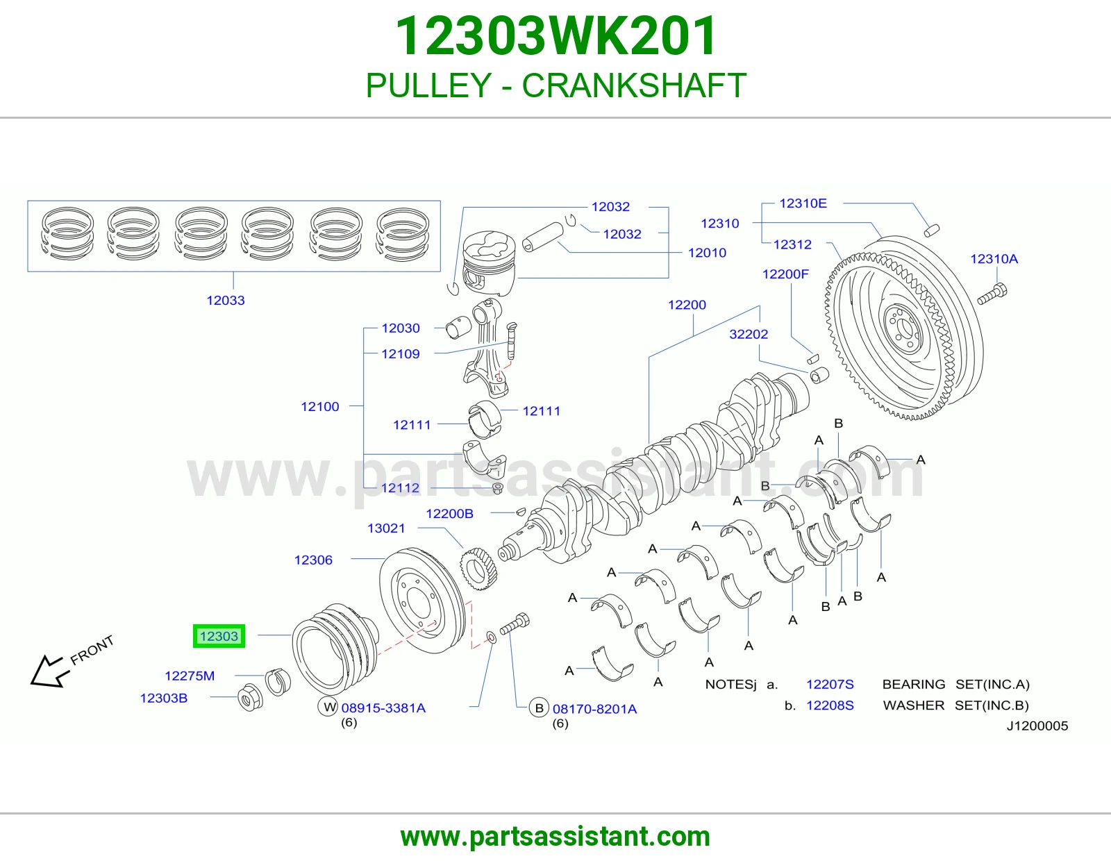 PULLEY - CRANKSHAFT
