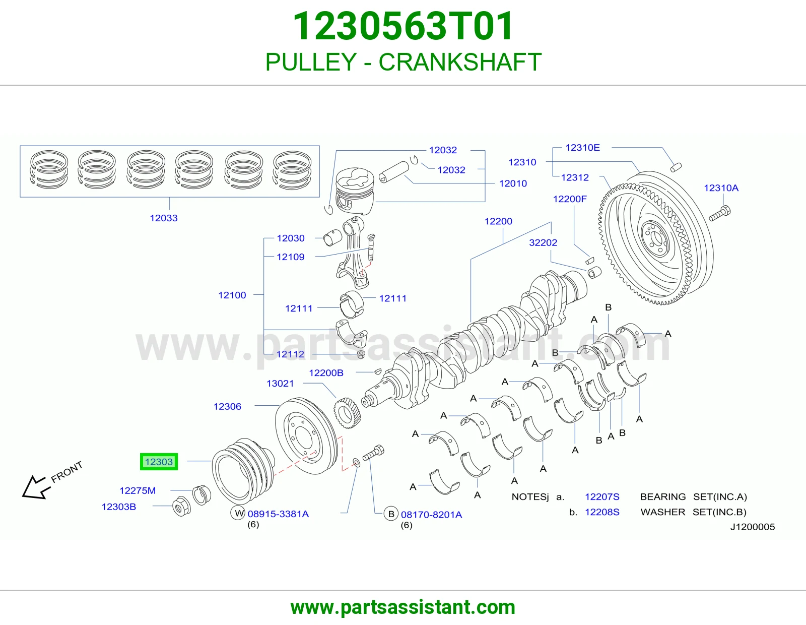 PULLEY - CRANKSHAFT