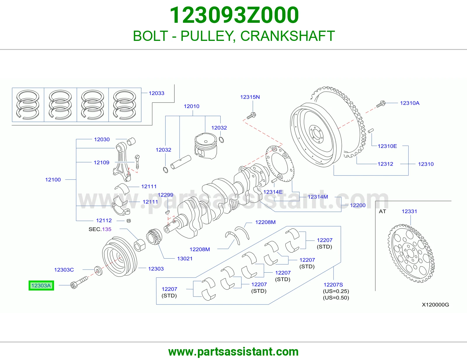 BOLT - PULLEY, CRANKSHAFT