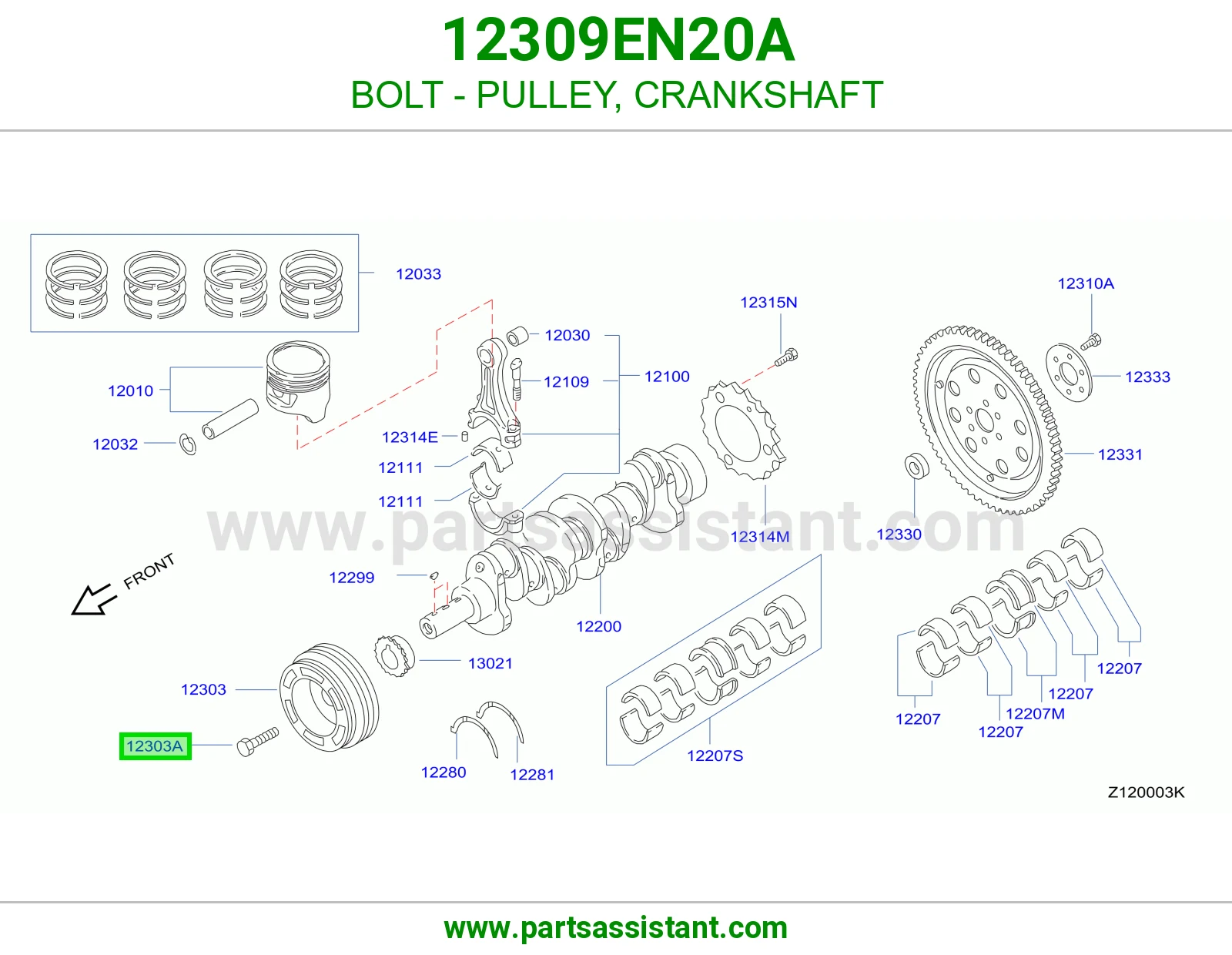 BOLT - PULLEY, CRANKSHAFT