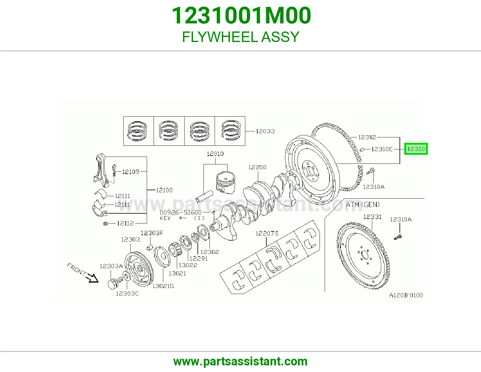FLYWHEEL ASSY